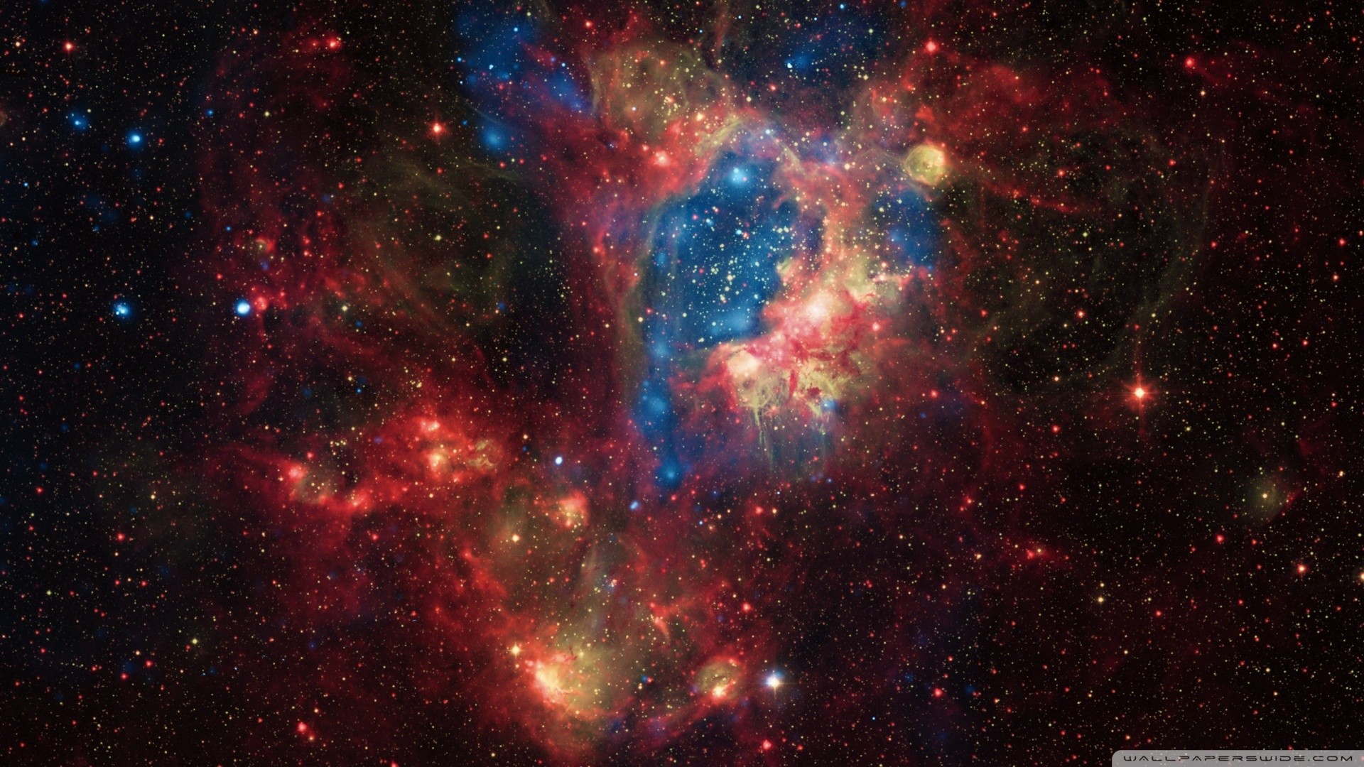 General 1920x1080 space nebula stars colorful space art digital art
