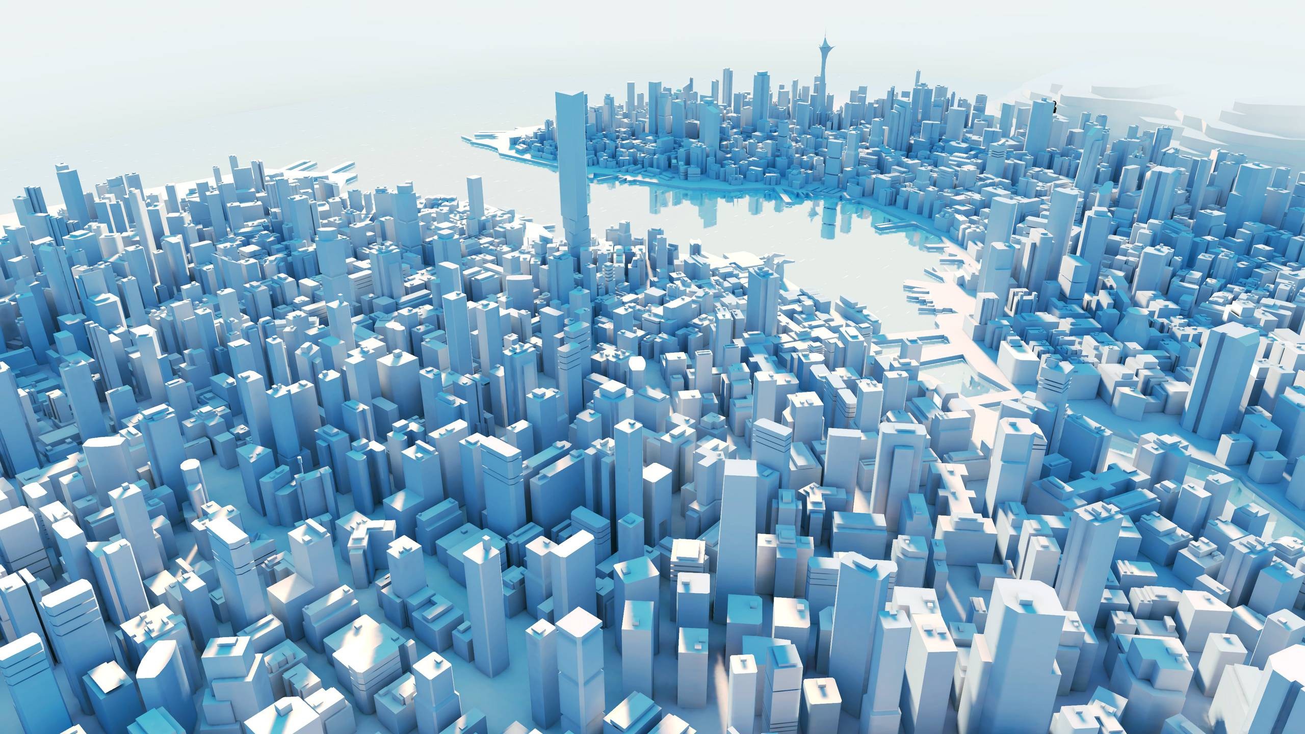 General 2560x1440 Mirror's Edge CGI cityscape building video games screen shot PC gaming