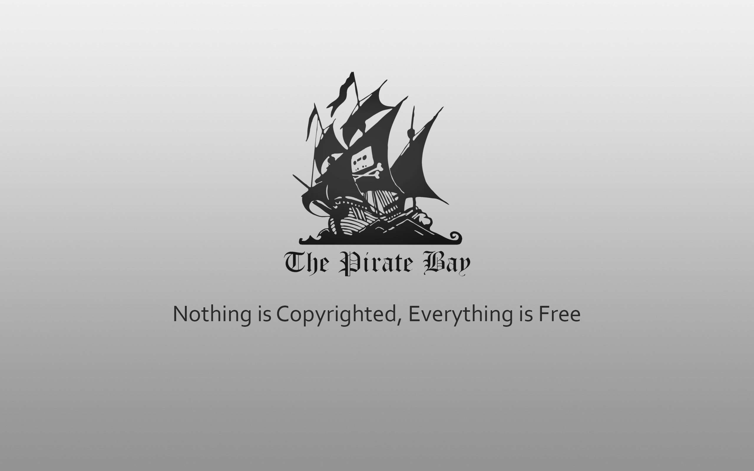 General 2560x1600 typography piracy pirates simple background logo minimalism The Pirate Bay