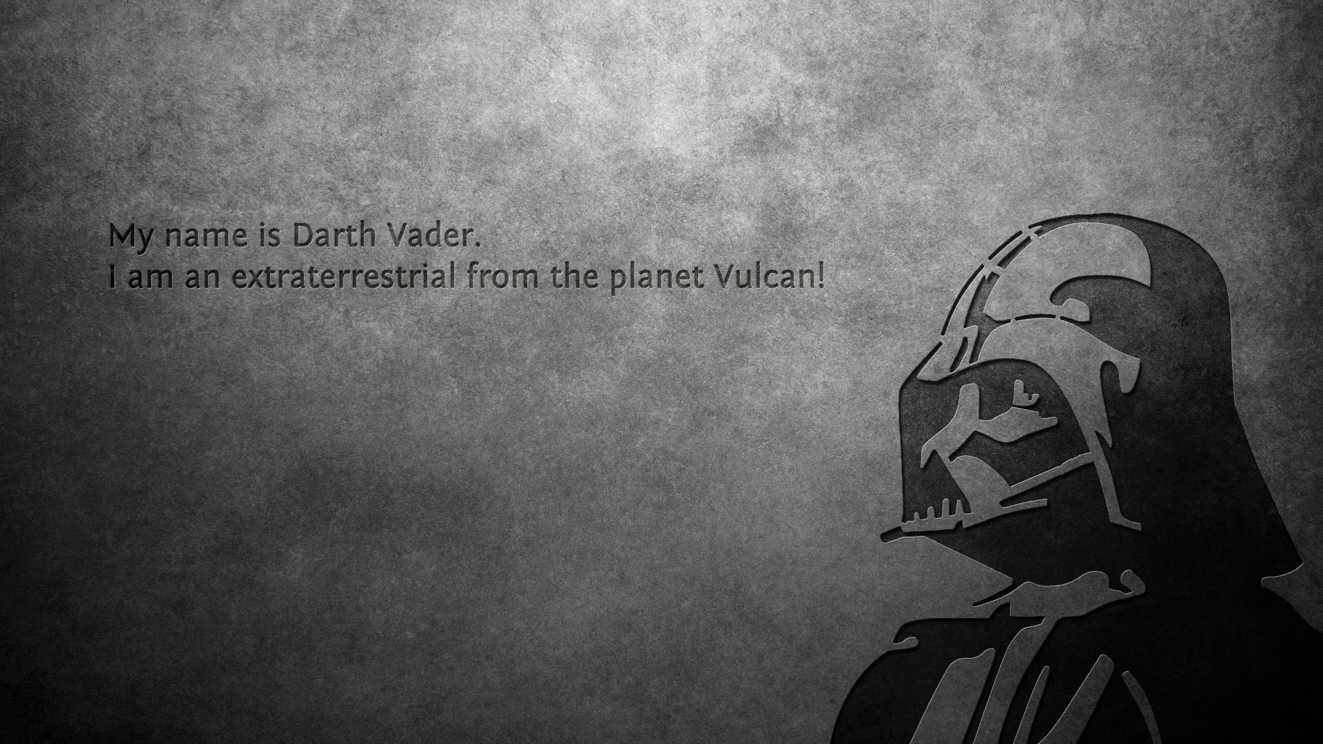 General 1920x1080 quote Darth Vader Star Wars Star Wars Villains humor Star Wars Humor Sith monochrome typography