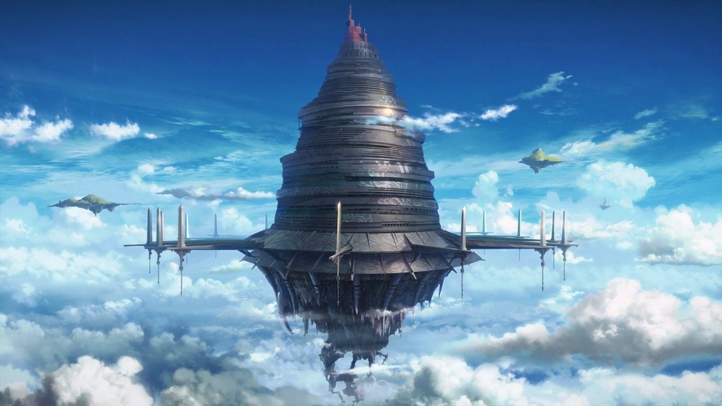 General 1440x810 clouds Sword Art Online anime Ain crad