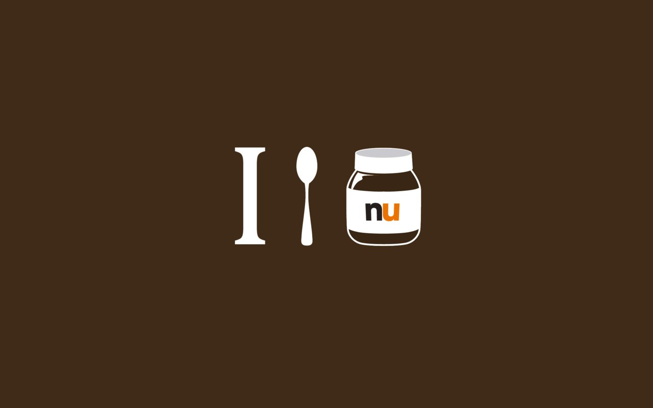 General 1280x800 Nutella simple background spoon love brown background minimalism food
