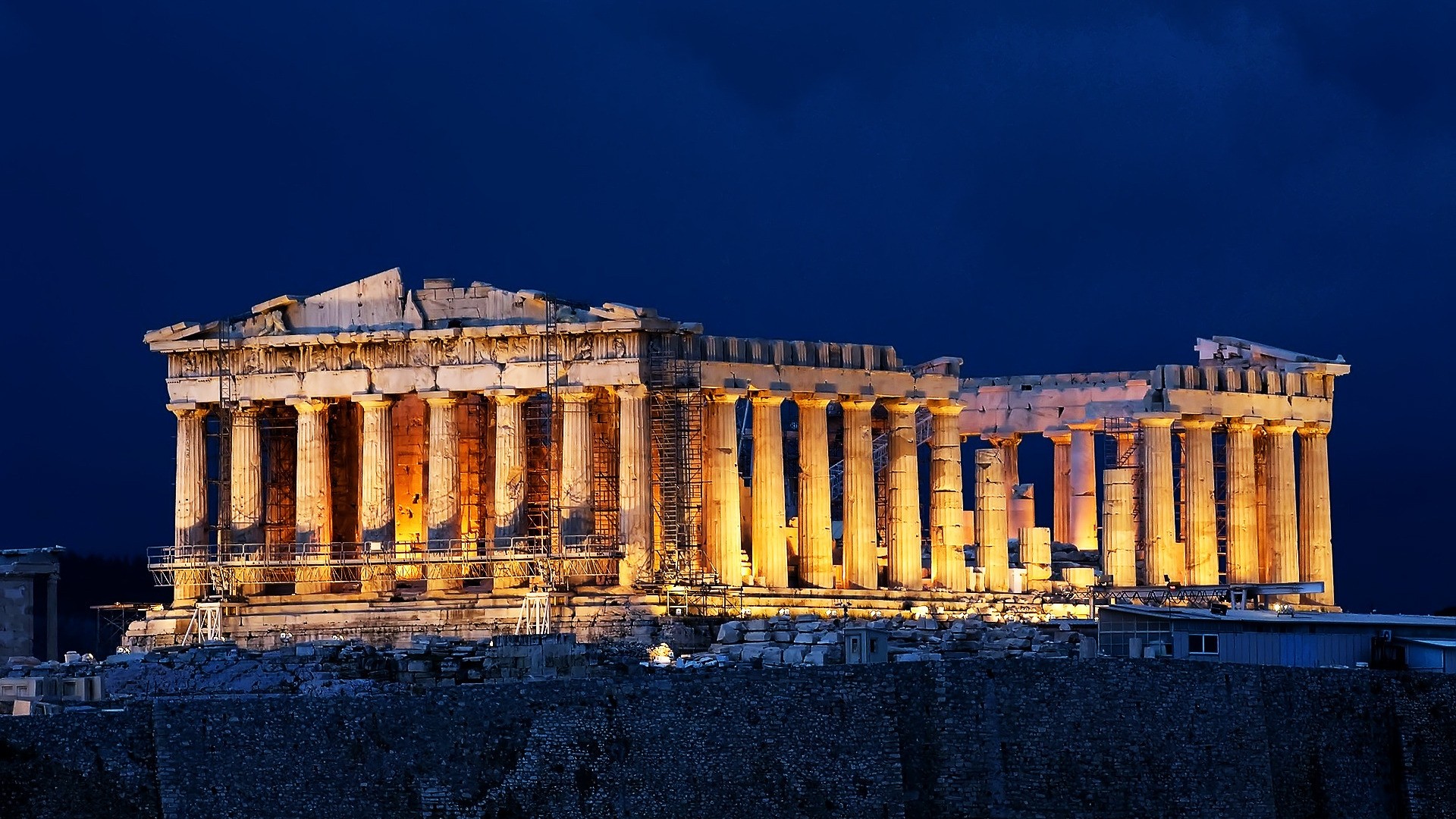 General 1920x1080 Greece Athens acropolis Parthenon night history ruins landmark World Heritage Site Europe