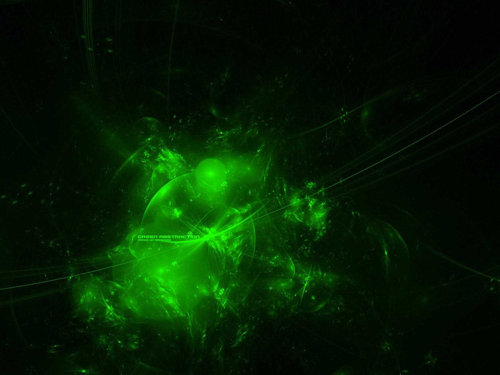 General 1600x1200 abstract green CGI dark digital art