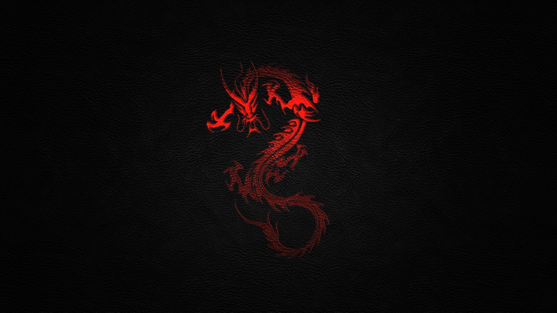 General 1920x1080 dragon leather minimalism artwork Chinese dragon digital art simple background