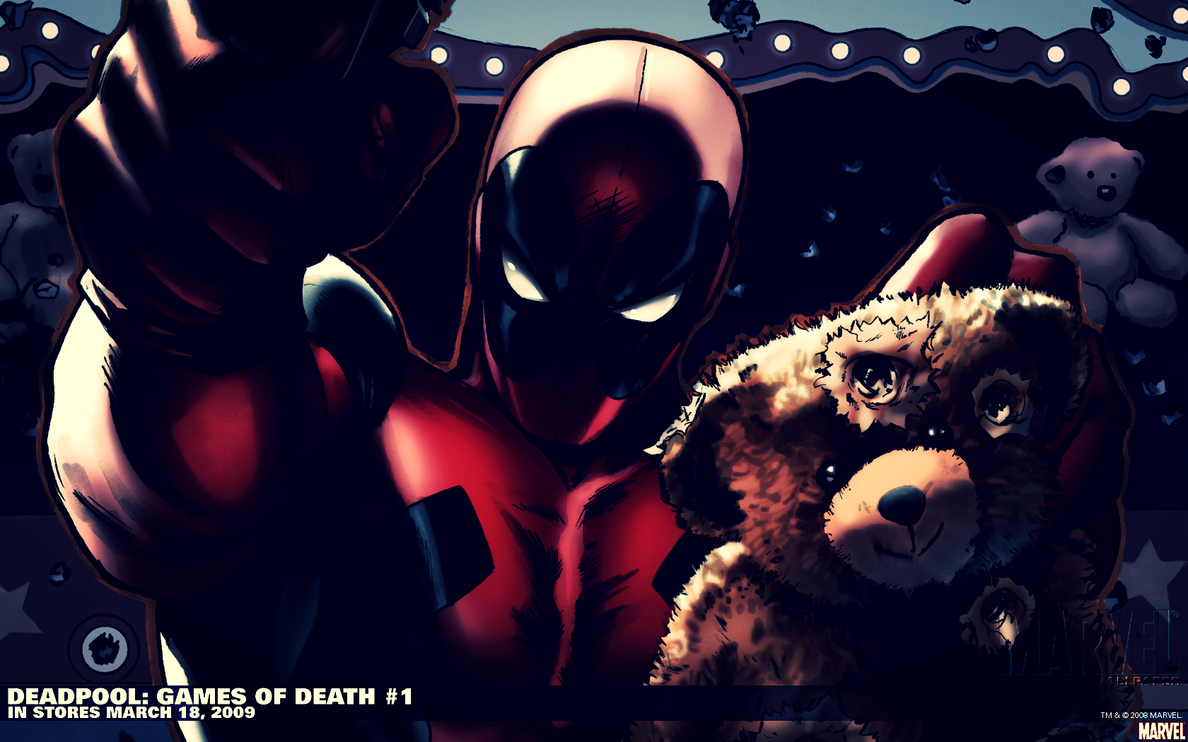 General 1680x1050 comic art 2009 (Year) comics Deadpool antiheroes