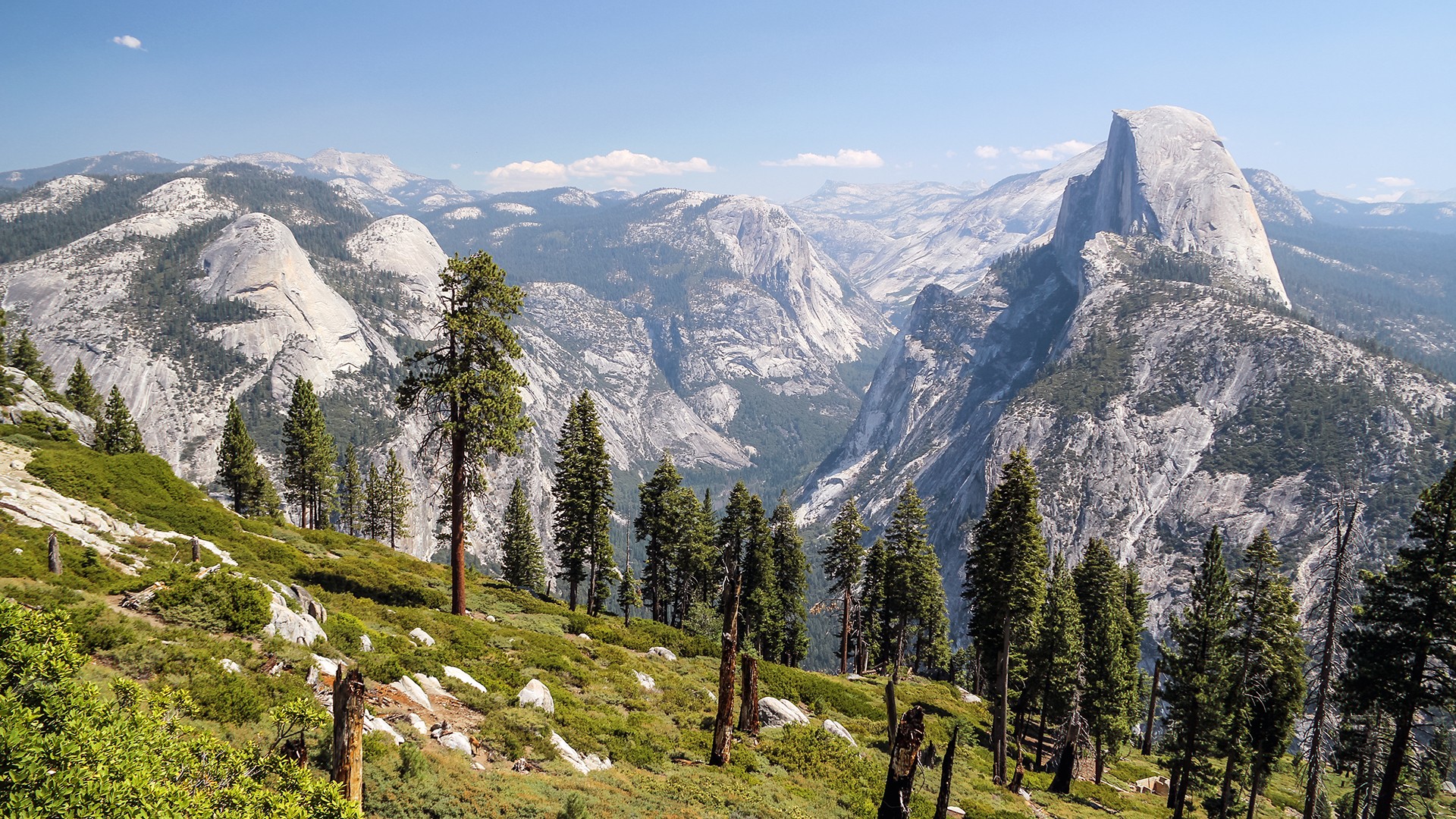 General 1920x1080 Yosemite National Park landscape mountains trees nature USA California rocks