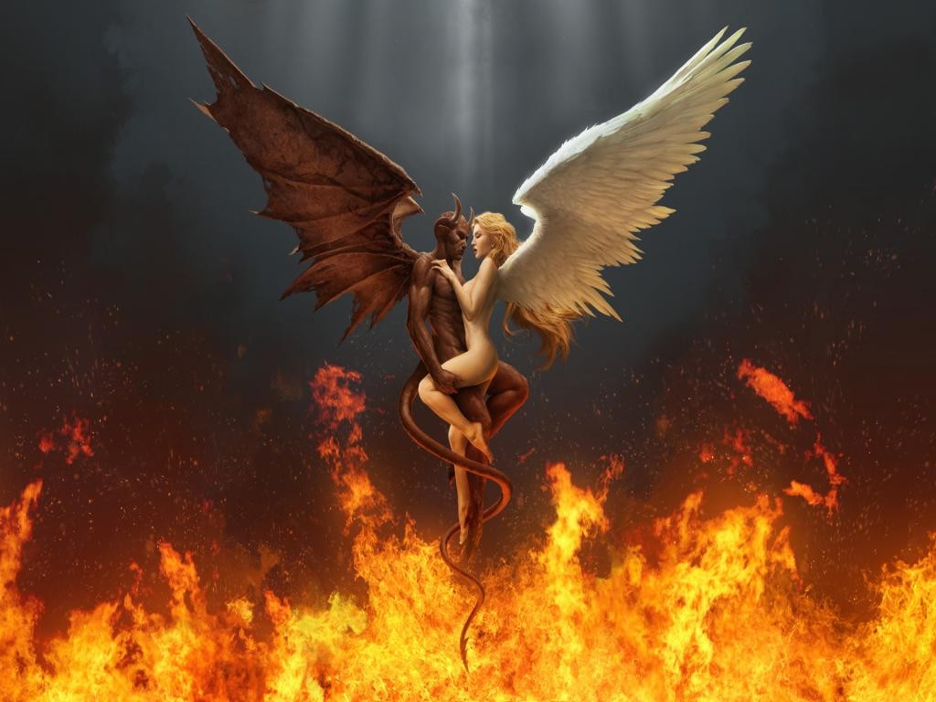 General 1024x768 angel devil love fantasy art fantasy girl nude implied sex