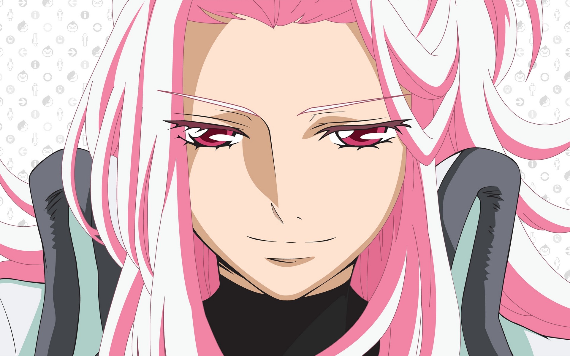 Anime 1920x1200 Mawaru Penguindrum anime girls anime pink hair face pink eyes closeup long hair