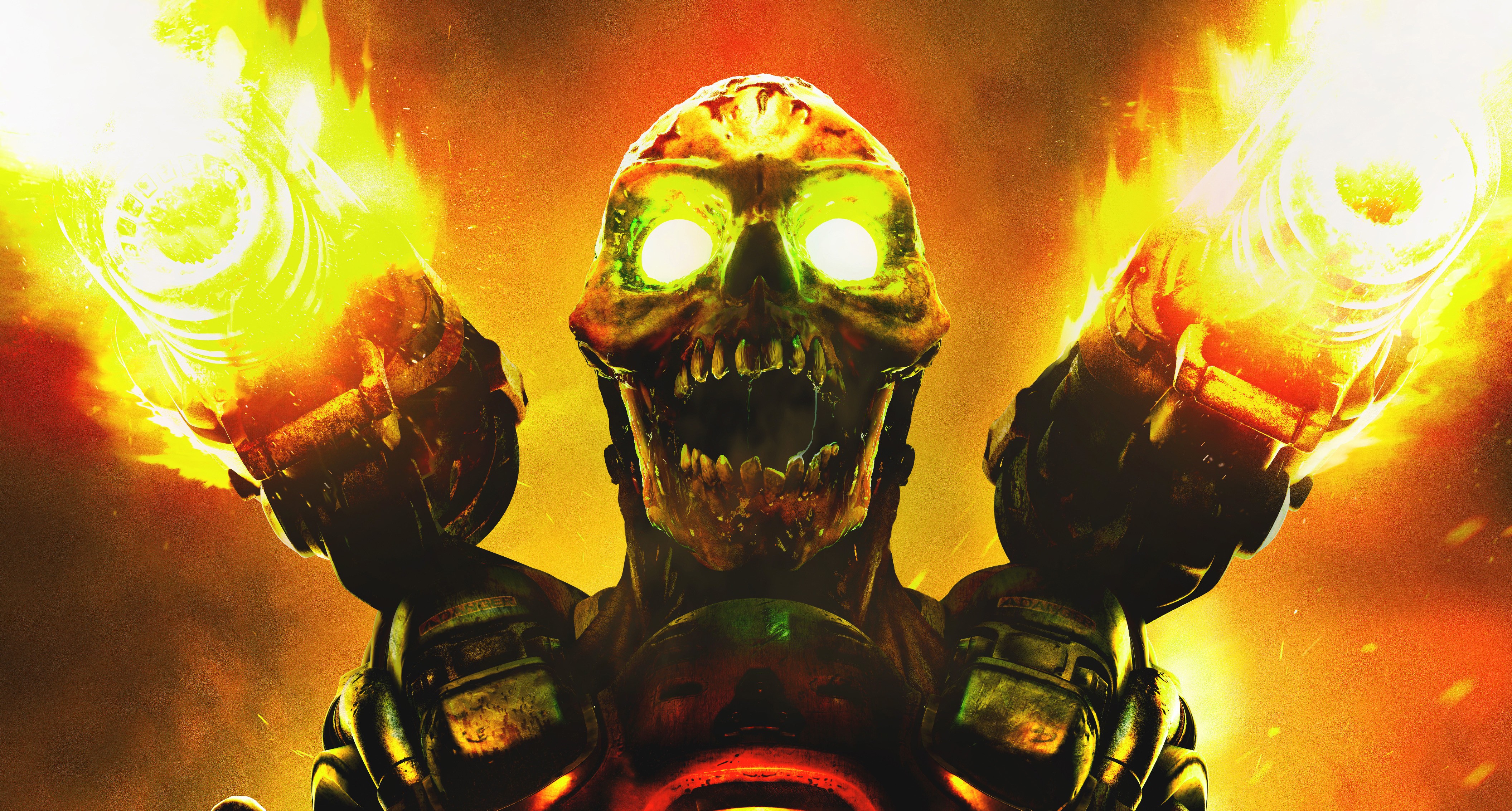 General 4224x2267 Doom (game) video games video game art skull demon Doom (2016)