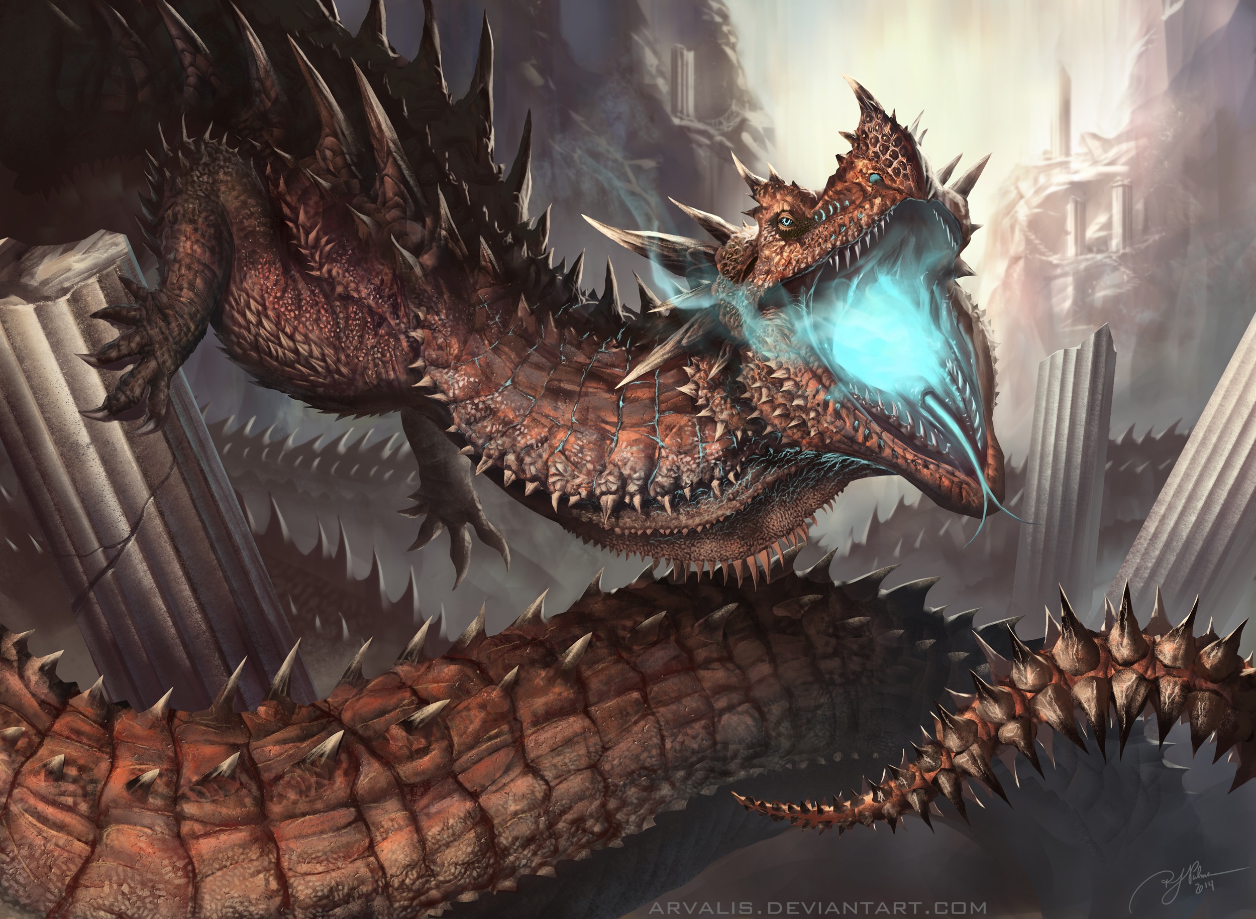 General 2500x1830 dragon creature DeviantArt fantasy art