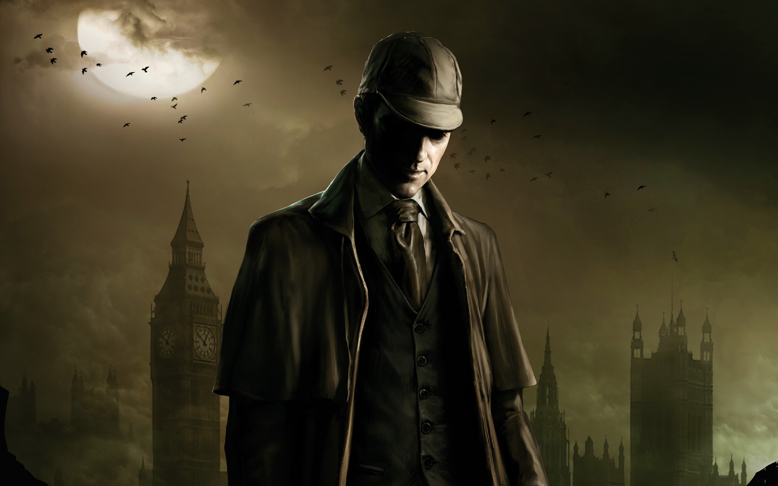 General 2560x1600 Sherlock Holmes video games London video game art