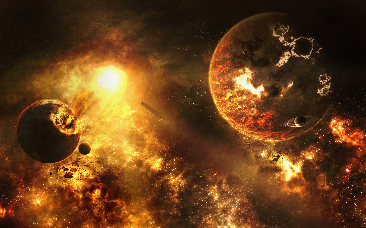 General 1280x800 space art planet apocalyptic digital art space