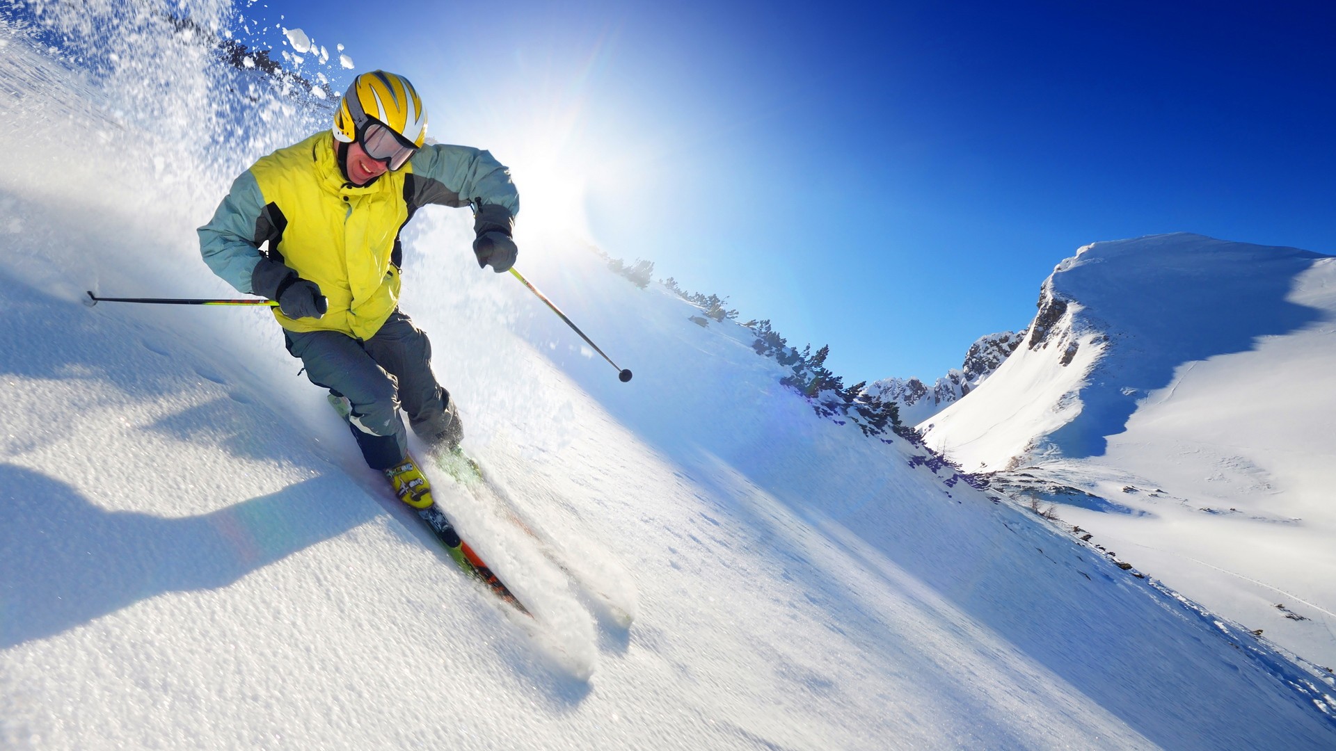 General 1920x1080 snow men skiing sport winter men outdoors landscape