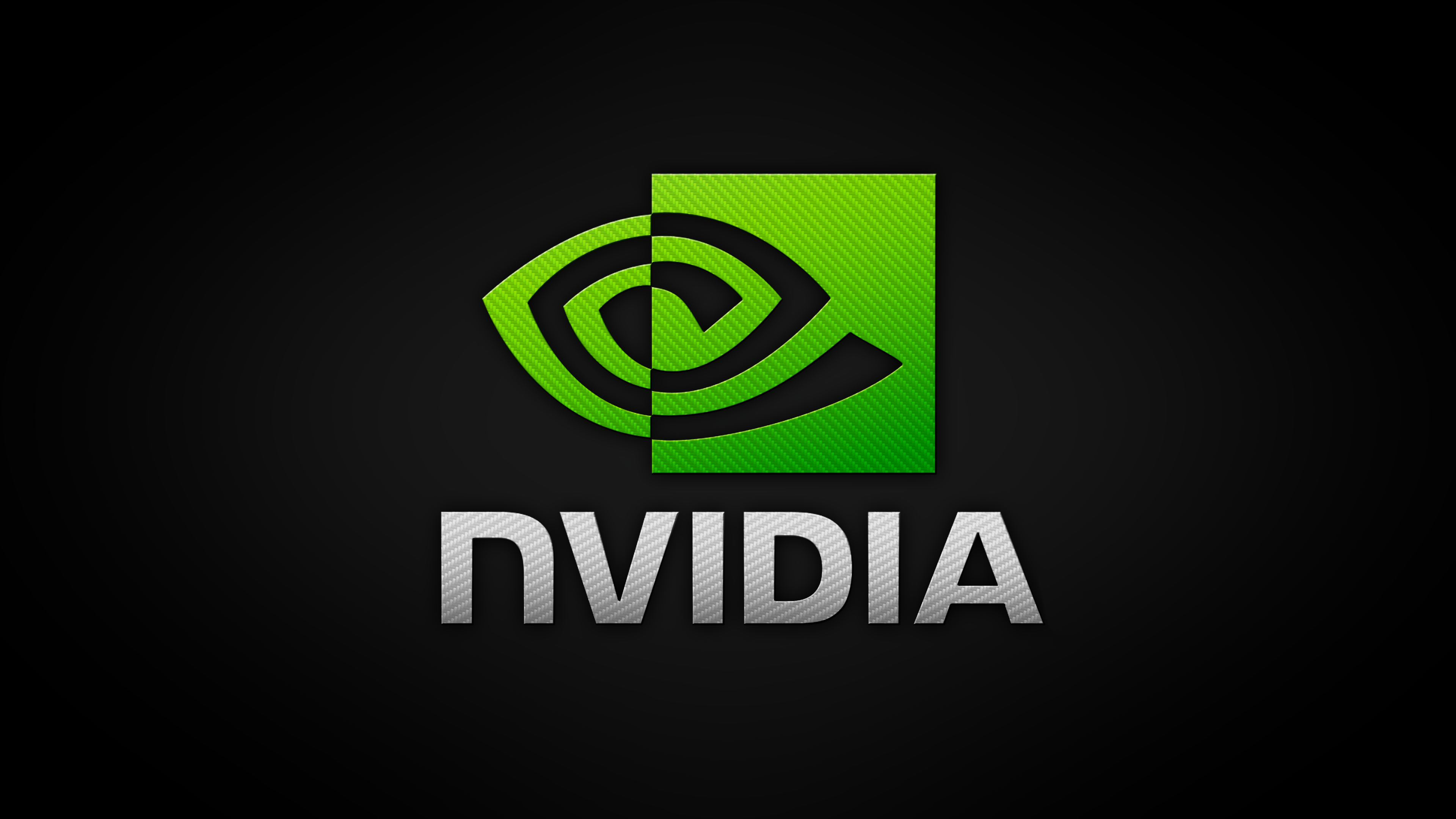 General 3840x2160 Nvidia logo simple background hardware black background technology
