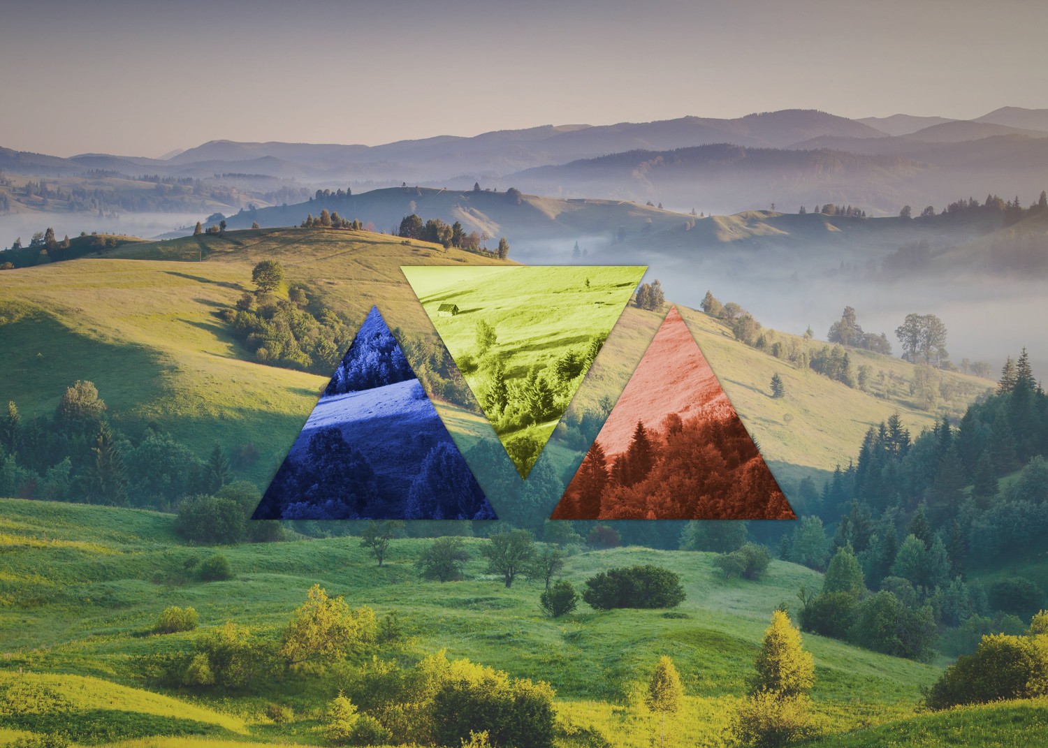 General 1500x1071 polyscape valley landscape mist geometry nature geometric figures triangle