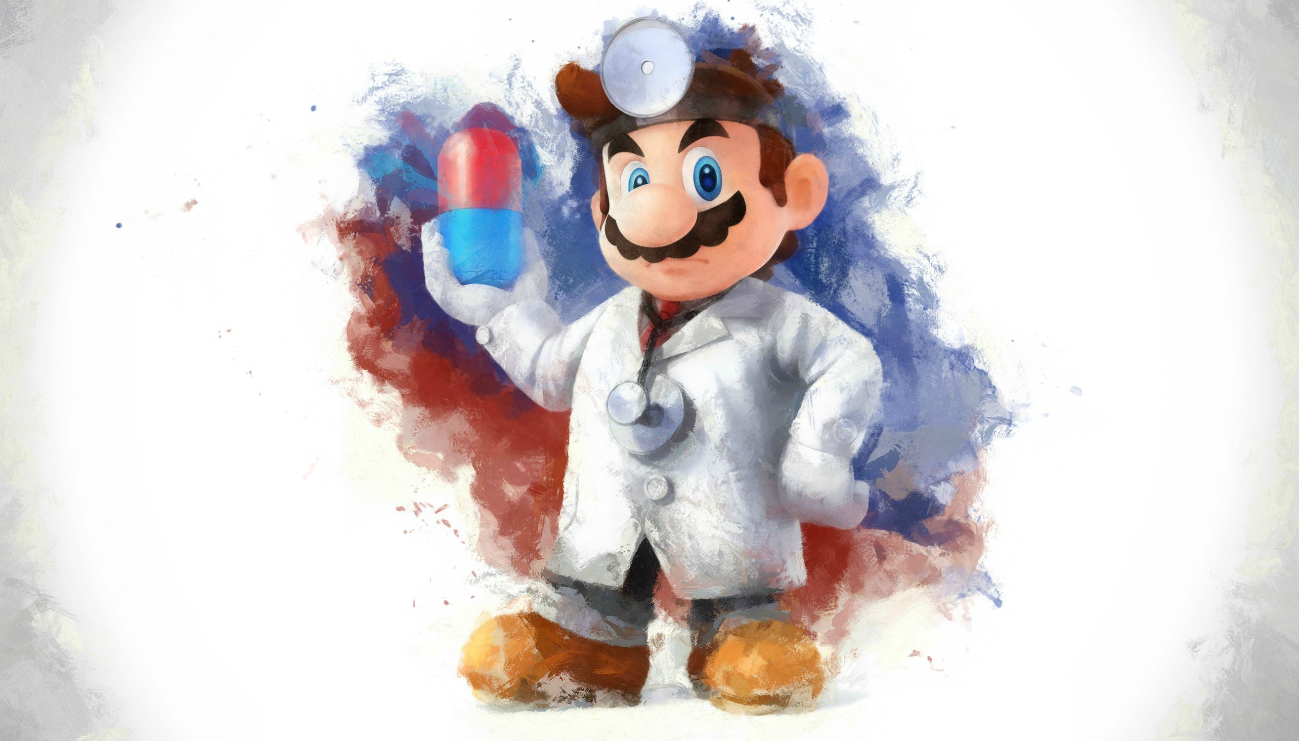General 2628x1500 Video Game Heroes video games video game art Mario white background video game men video game characters Super Mario pills simple background Nintendo