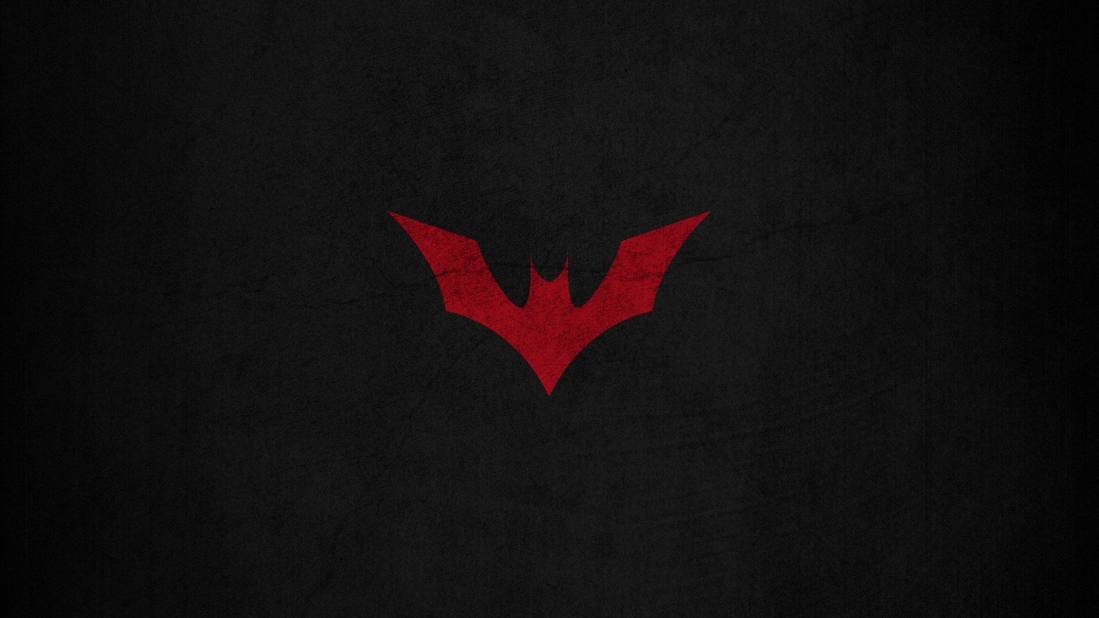 General 1600x900 Batman Beyond logo minimalism simple background Batman Batman logo black background DC Comics superhero