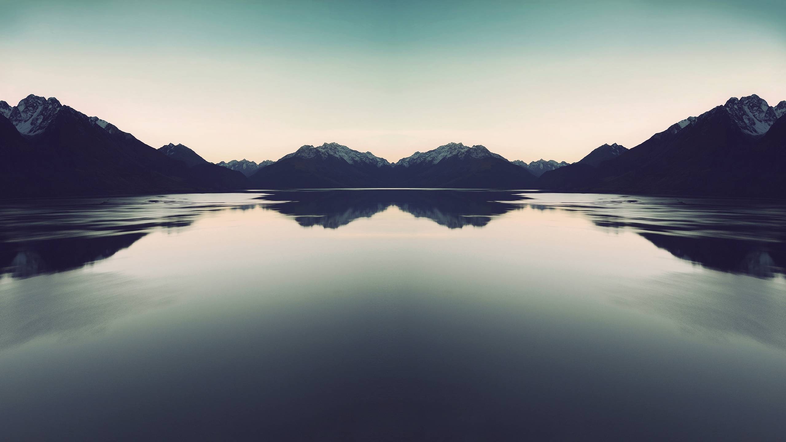 General 2560x1440 photography water landscape nature lake reflection mountains low light