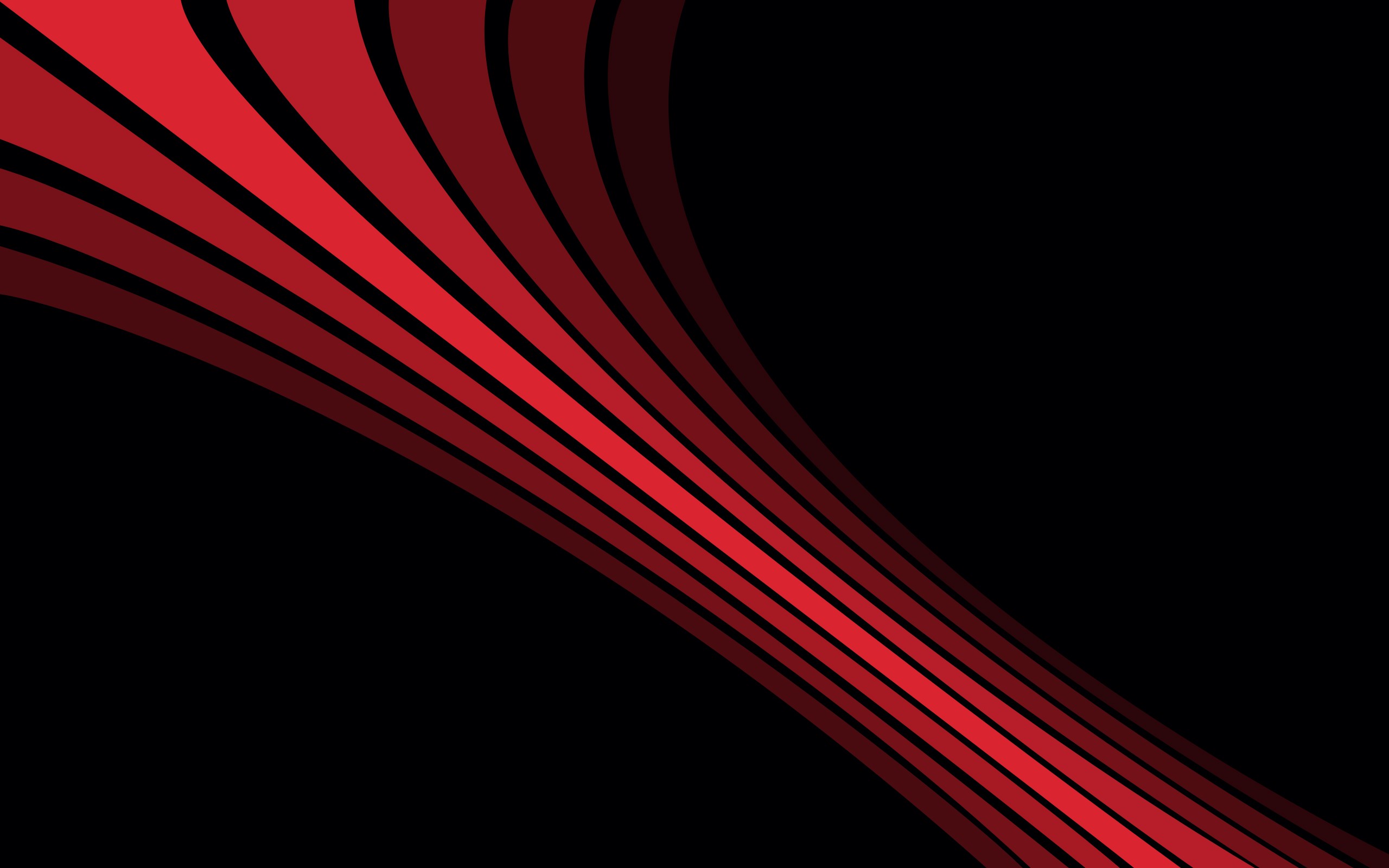 General 2560x1600 digital art black background simple background red lines