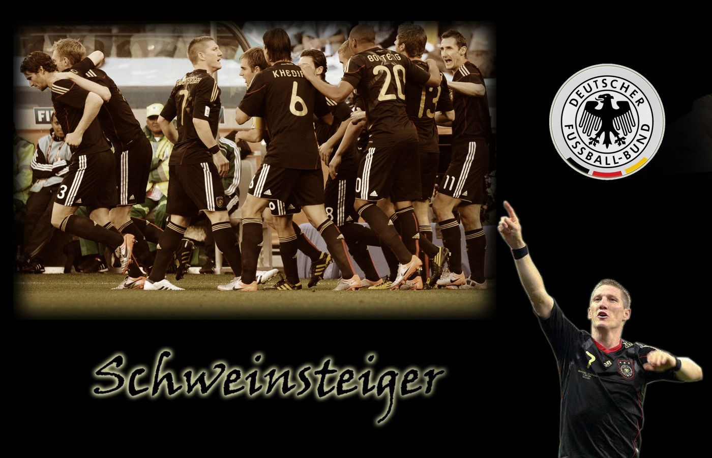 General 1400x900 Bastian Schweinsteiger soccer Germany black simple background sport men