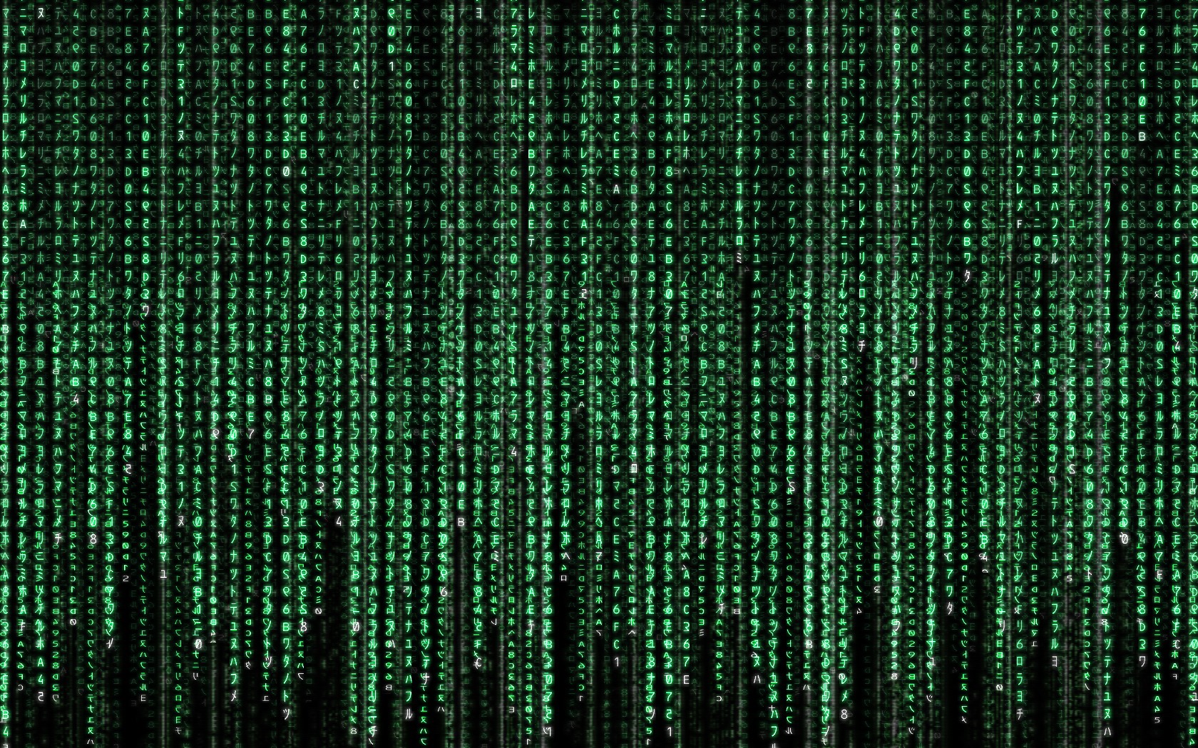 General 1680x1050 The Matrix code movies science fiction