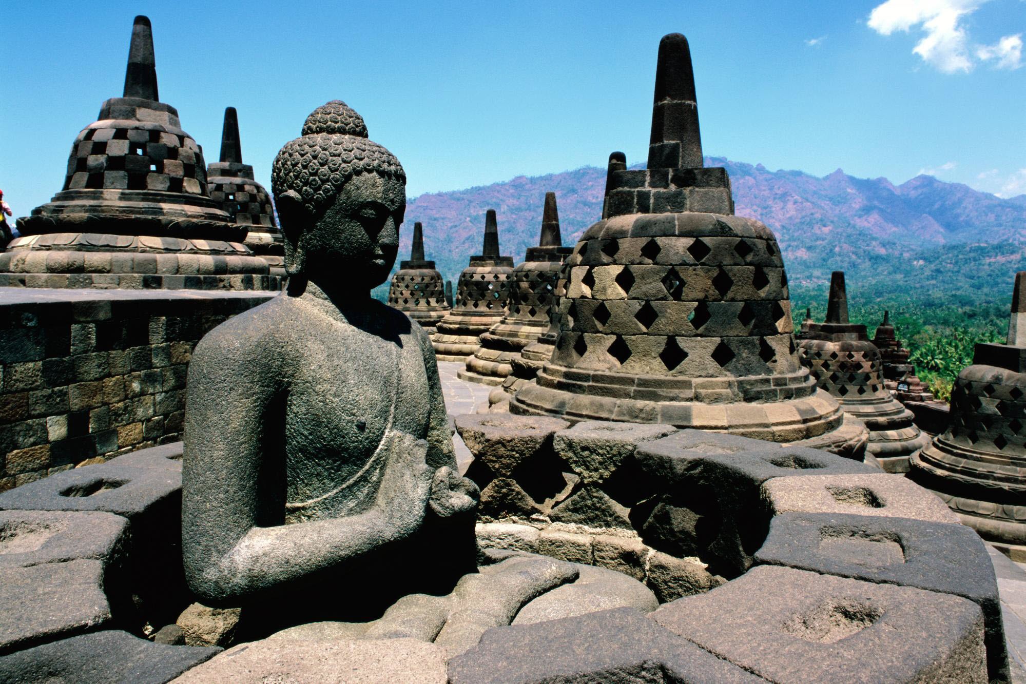 General 1999x1333 Buddha Asia Borobudur Indonesia statue temple landmark religion