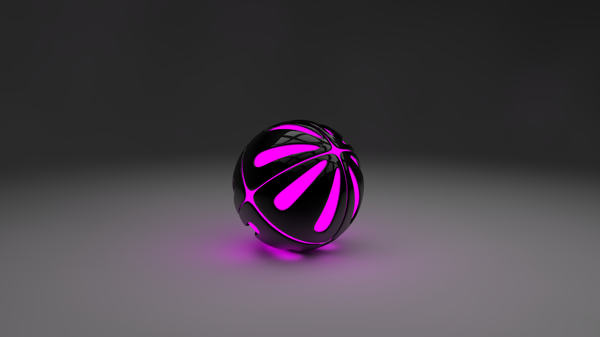 General 1920x1080 sphere pink CGI ball simple background