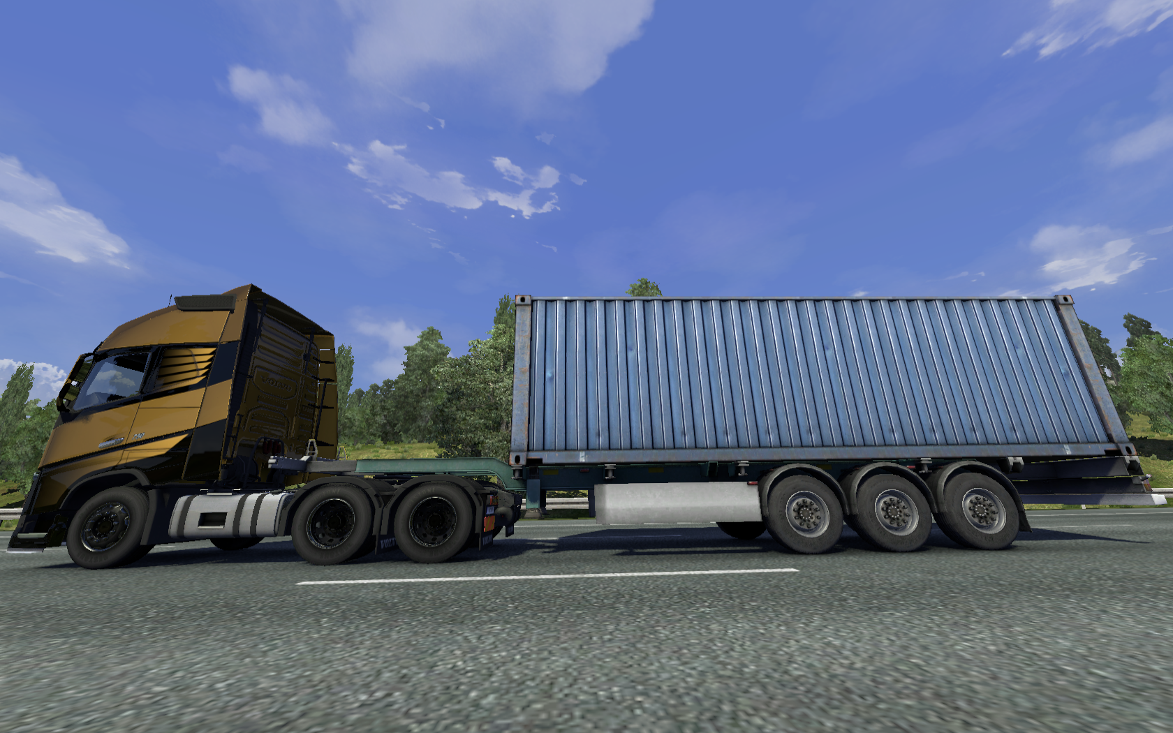 General 1680x1050 video games Euro Truck Simulator 2 truck highway PC gaming screen shot