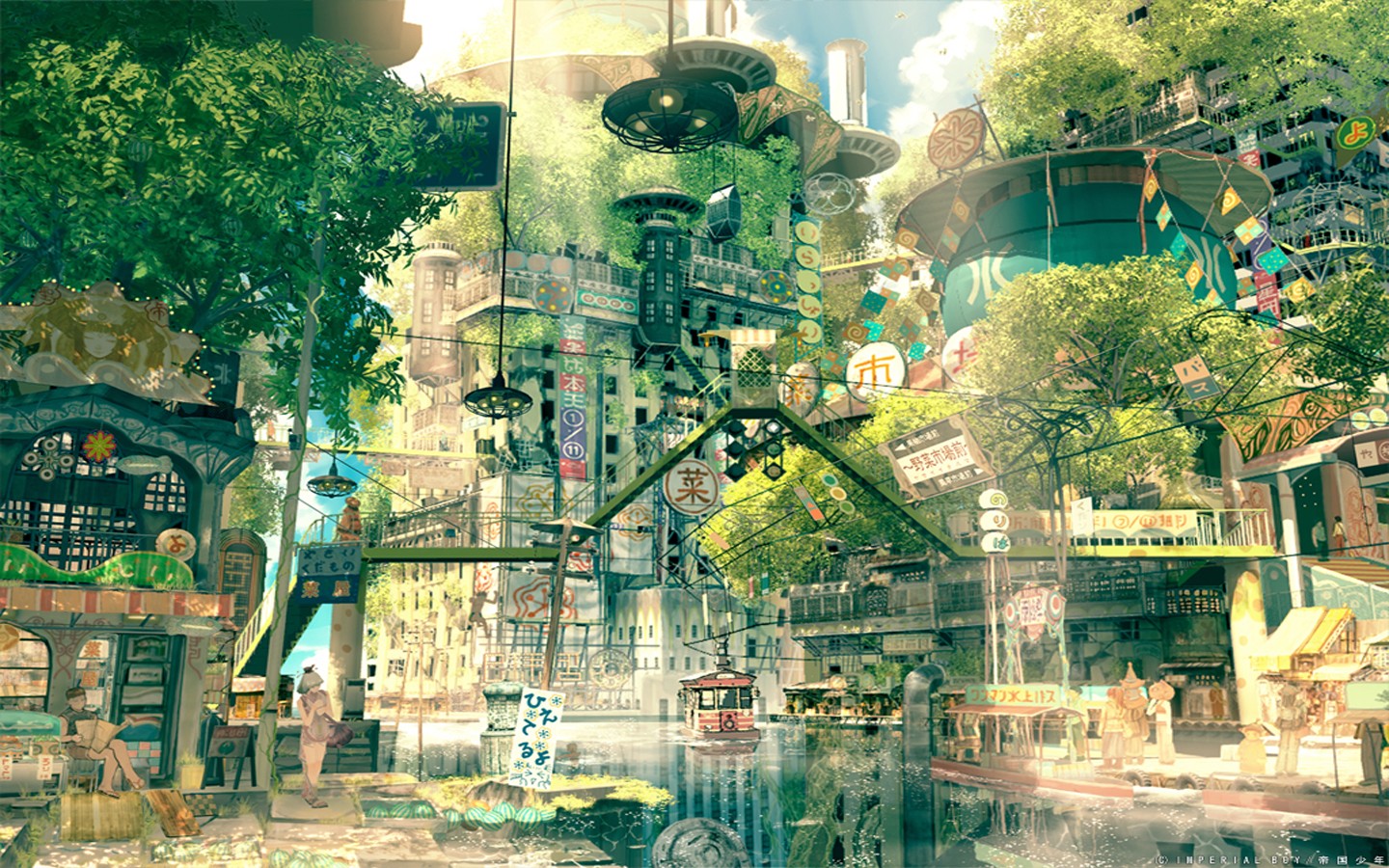 General 1440x900 anime cityscape city Imperial Boy