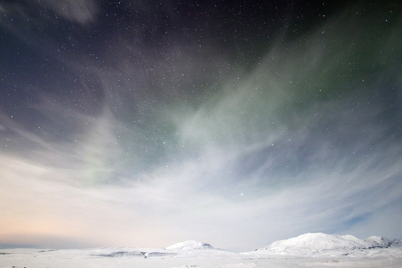 General 1280x854 landscape snow glacier sky stars nordic landscapes