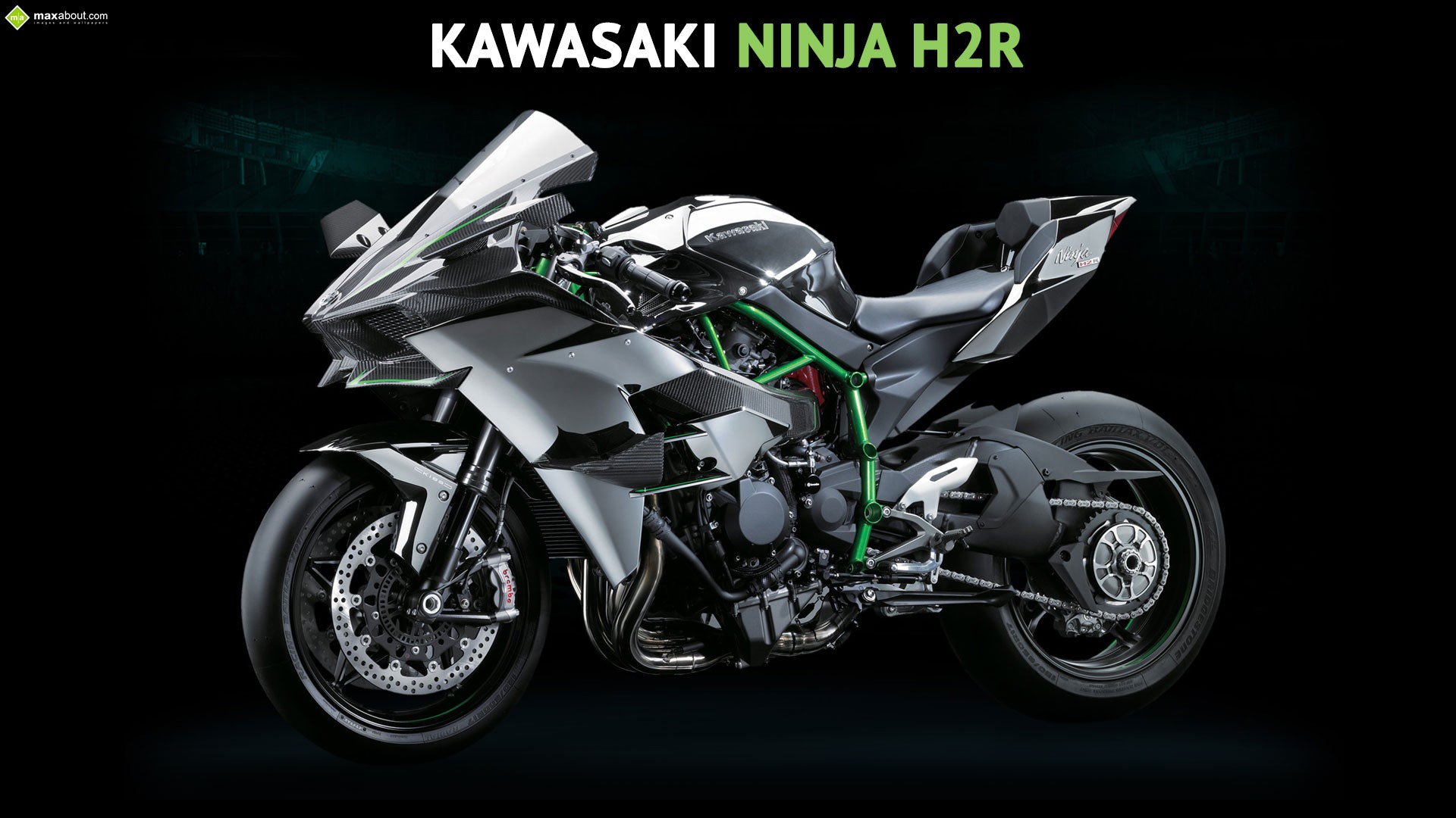 General 1920x1080 motorcycle Kawasaki Kawasaki ninja Kawasaki Ninja H2R simple background black background vehicle Japanese motorcycles