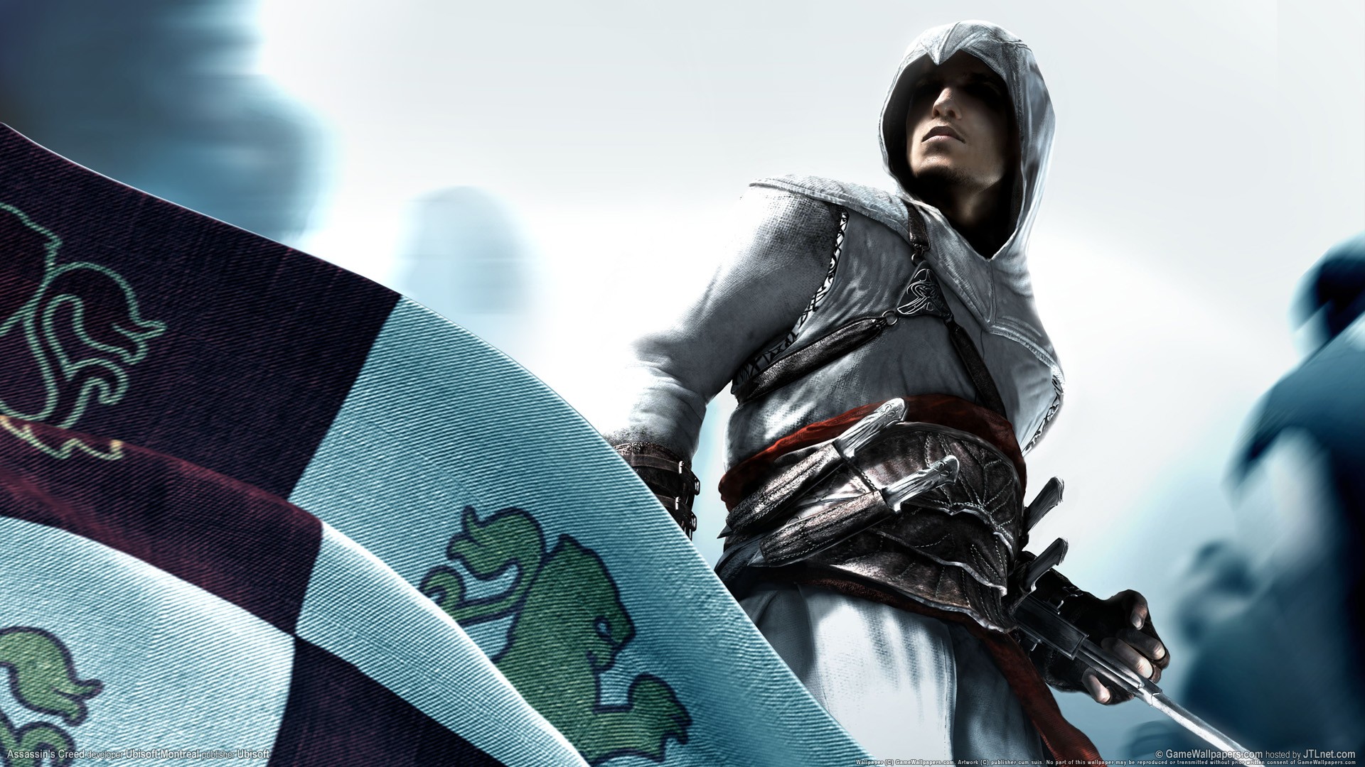 General 1920x1080 Assassin's Creed video games assassins  Altaïr Ibn-La'Ahad PC gaming hoods weapon video game art video game men Ubisoft
