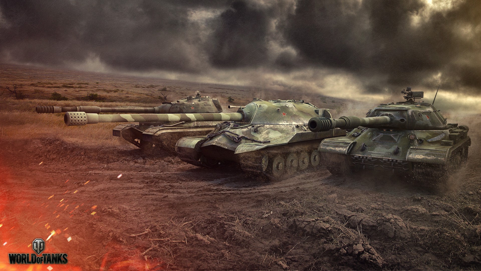 General 1920x1080 World of Tanks tank wargaming video games IS-7 IS-4 Russian/Soviet tanks