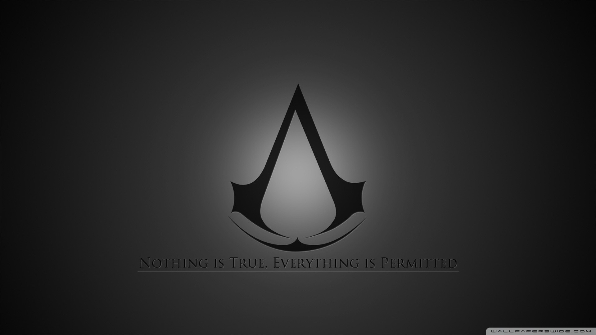 General 1920x1080 logo Assassin's Creed video games monochrome PC gaming simple background