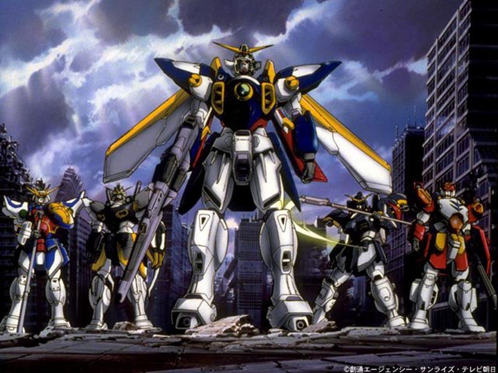 Anime 1024x768 Gundam Wing Mobile Suit Gundam Wing anime mechs Wing Gundam