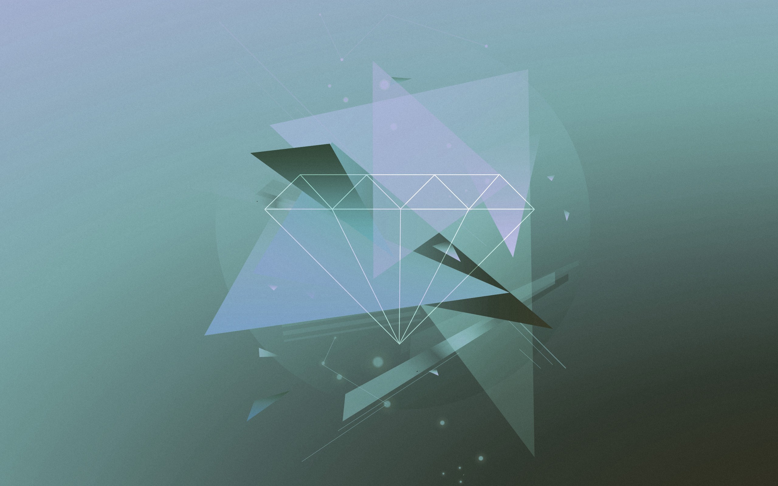 General 2560x1600 simple background diamonds texture geometric figures abstract 3D Abstract gradient