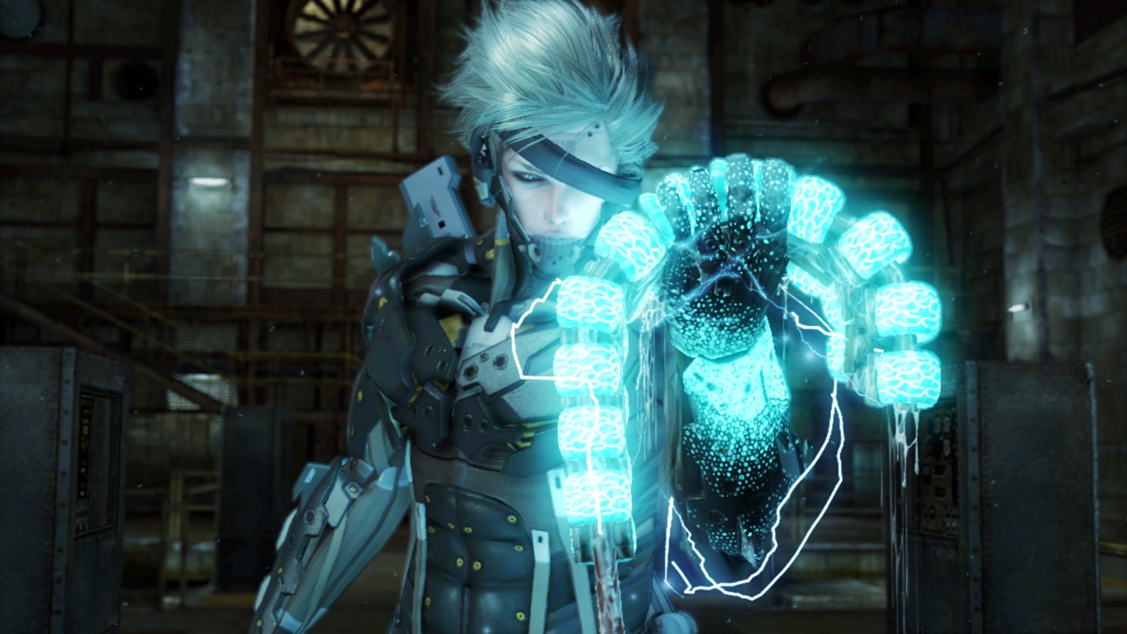 General 1600x900 Metal Gear Rising: Revengeance video games cyan screen shot video game characters