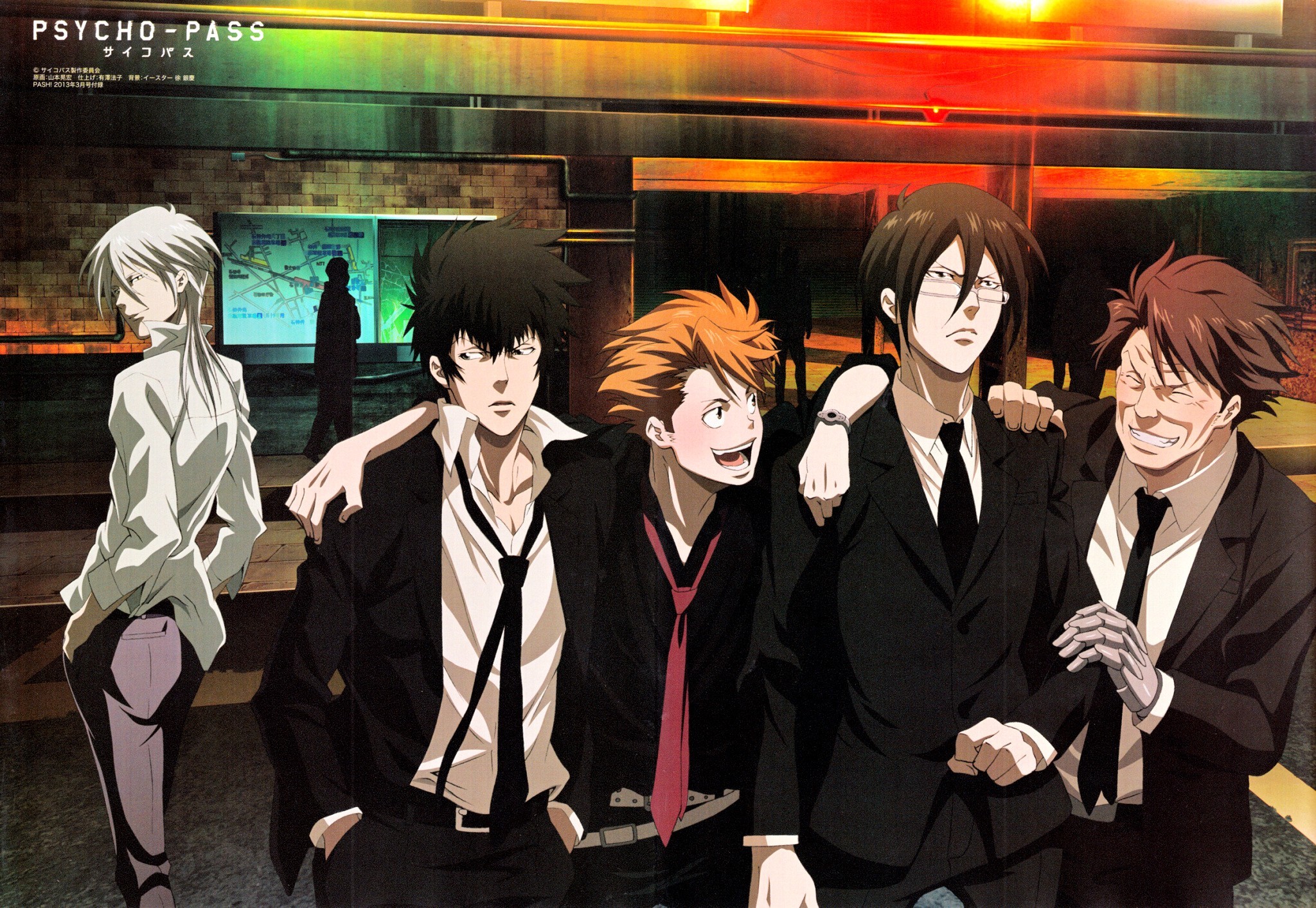 Anime 2048x1413 Psycho-Pass Shinya Kogami anime anime boys Shogo Makishima