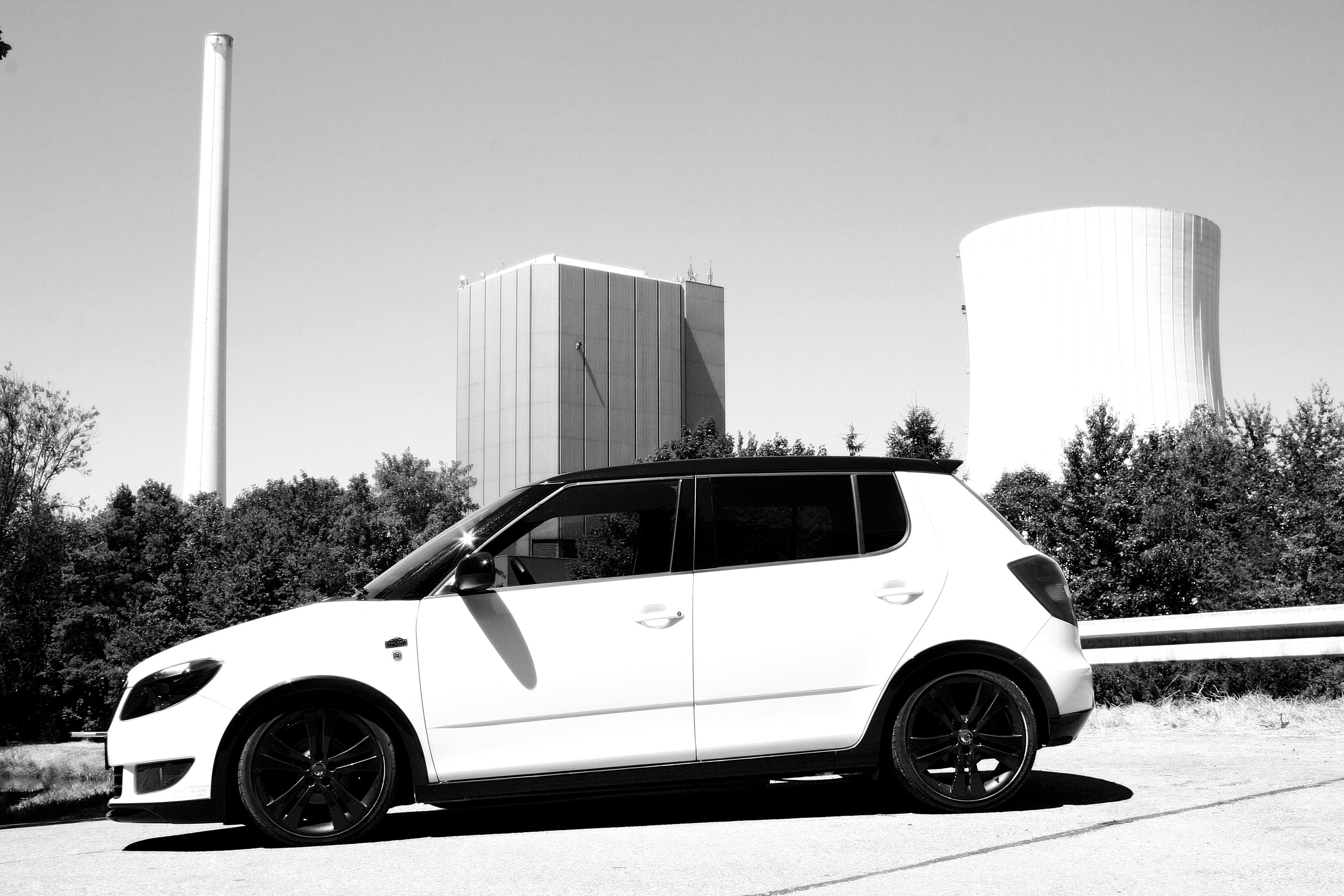 General 3888x2592 Skoda car street road tuning monochrome photography power plant nuclear power plant vehicle hatchbacks Czech cars Volkswagen Group