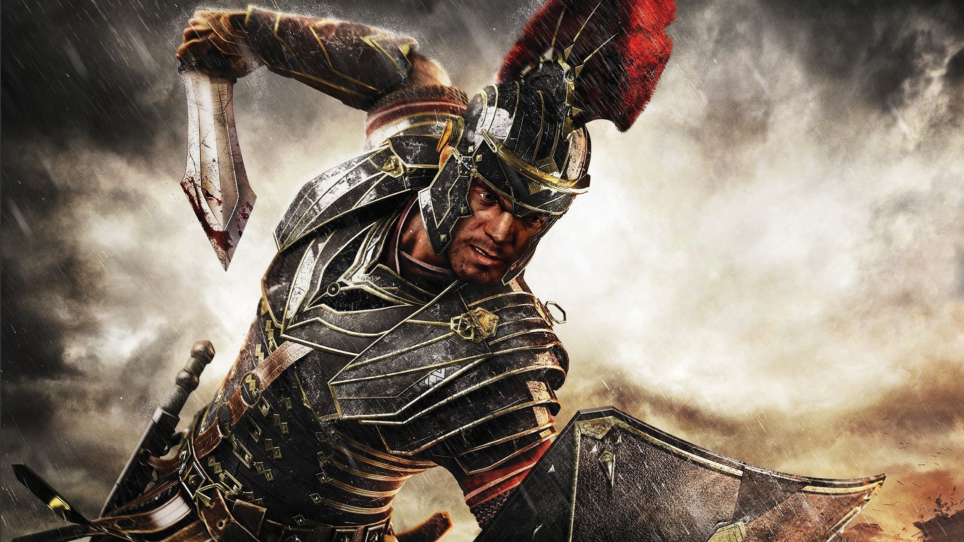General 1920x1080 Ryse: Son of Rome video games sword video game art blood video game men