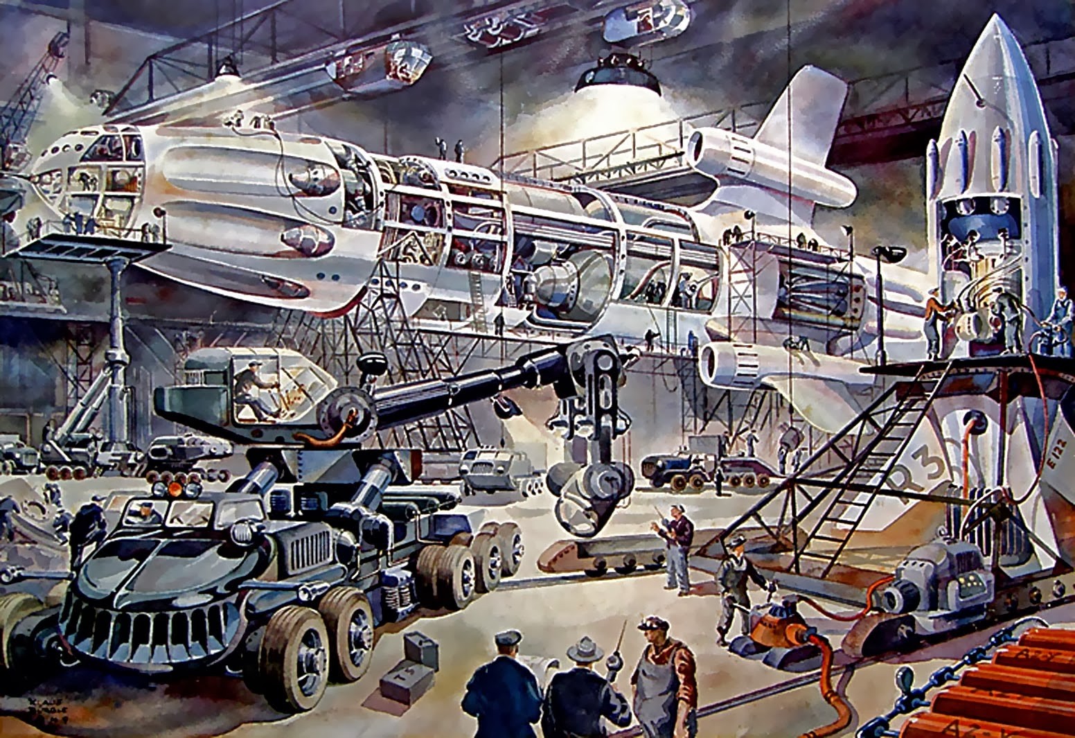 General 1552x1065 science fiction artwork retro science fiction futuristic vehicle