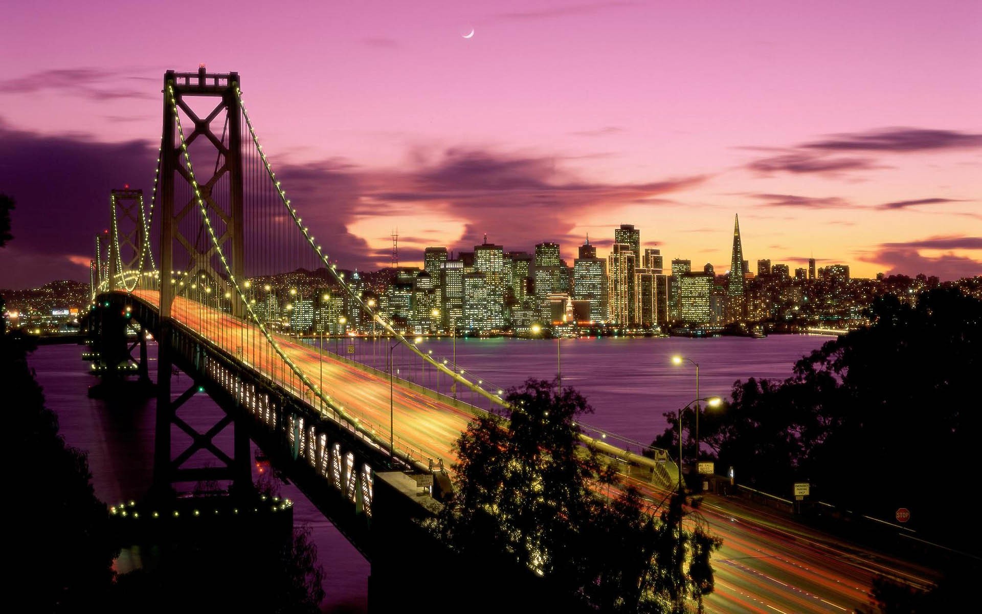 General 1920x1200 bridge city Oakland Bay Bridge San Francisco cityscape USA