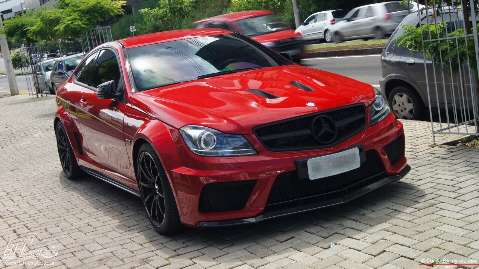 General 1600x900 Mercedes-Benz C63 AMG Mercedes-Benz car vehicle red cars German cars coupe