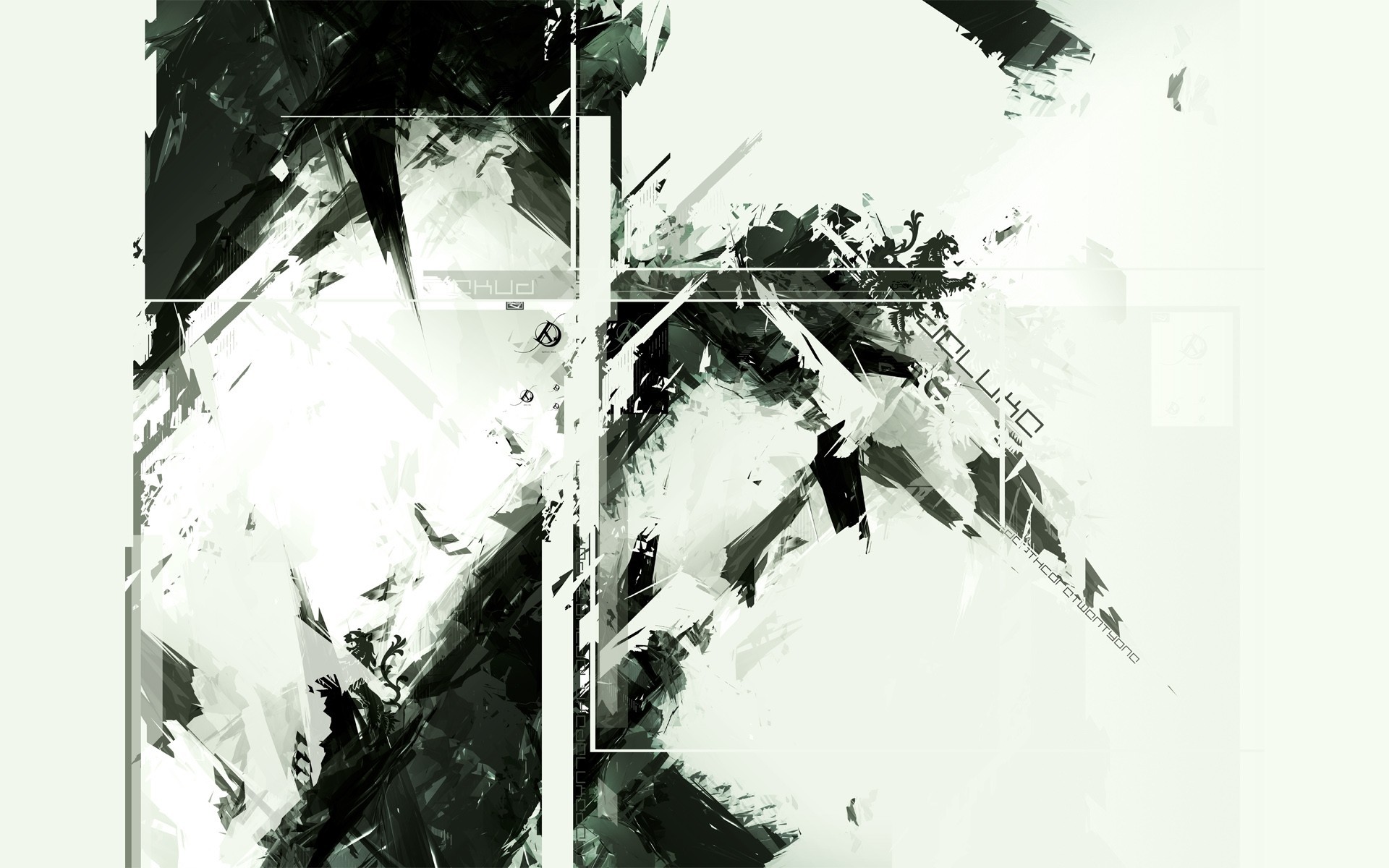 General 1920x1200 abstract shapes simple background white background digital art