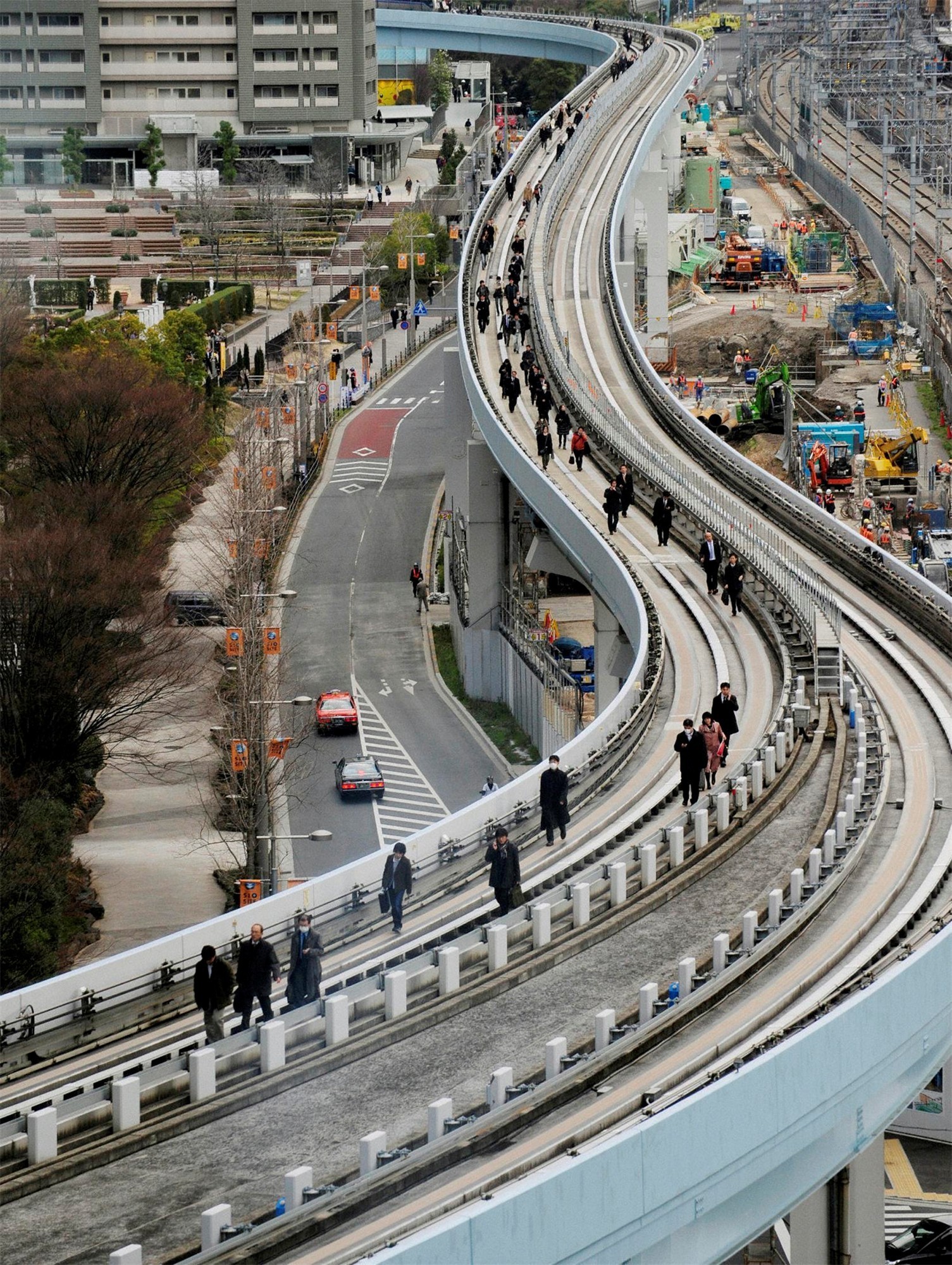 General 1505x1999 Japan earthquakes Asia walkway railway portrait display construction