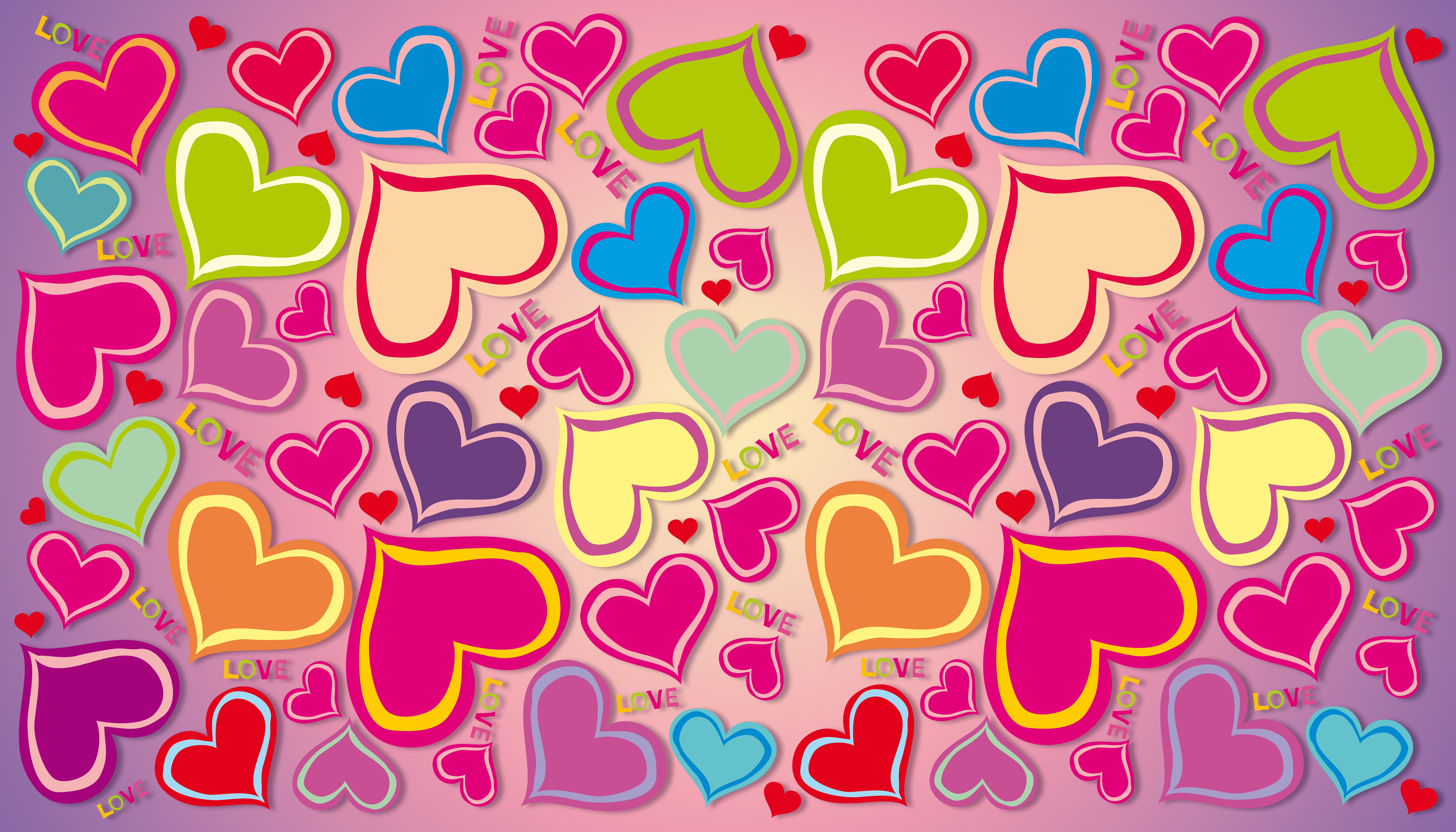General 7000x4000 love heart (design) artwork colorful digital art