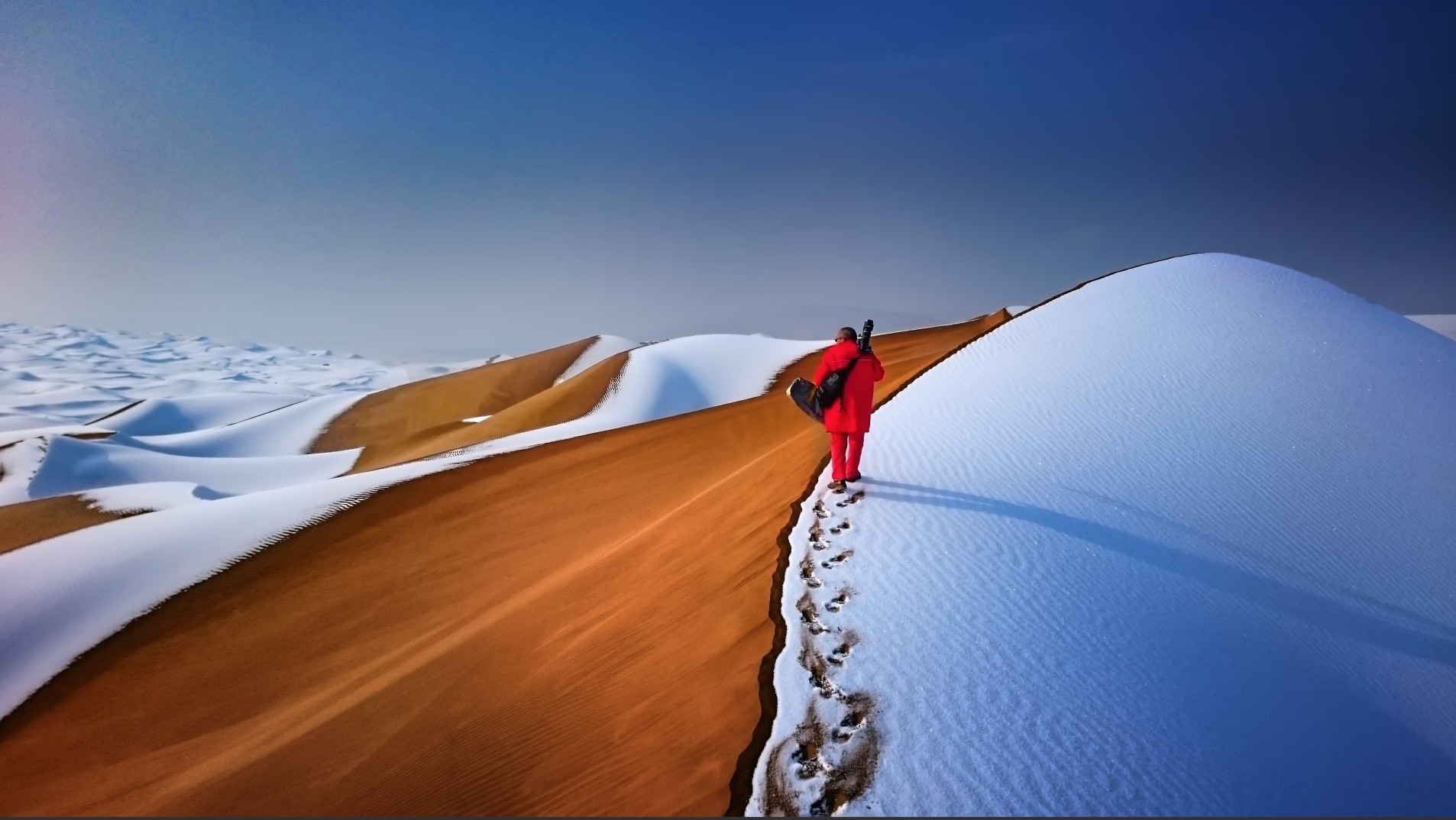 General 1906x1074 sand dunes snow men footprints nature landscape
