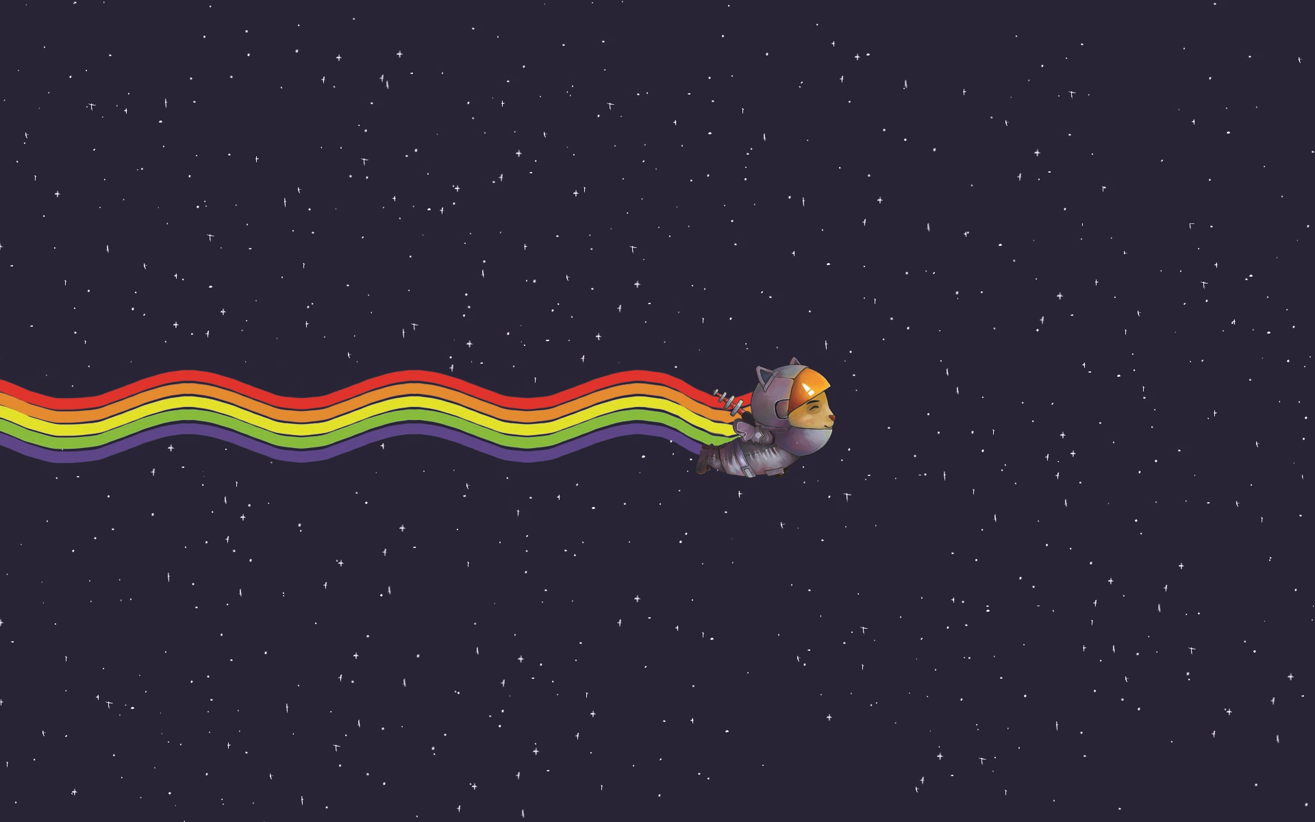 General 1920x1200 digital art rainbows Nyan Cat sky