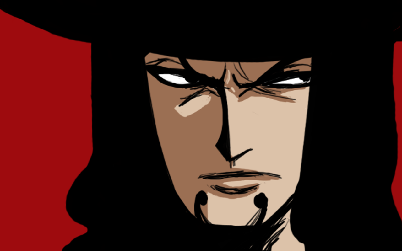 Anime 1280x800 One Piece anime face angry anime men red background